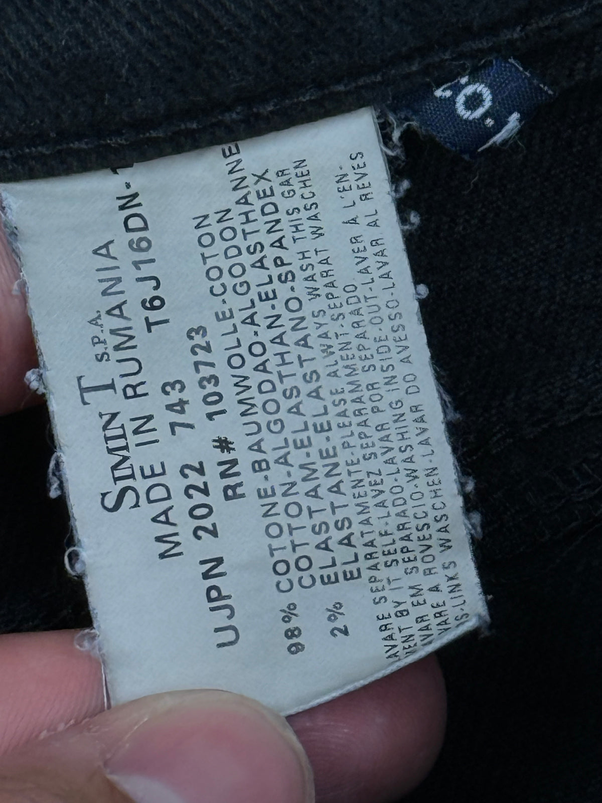 vintage black Armani jeans