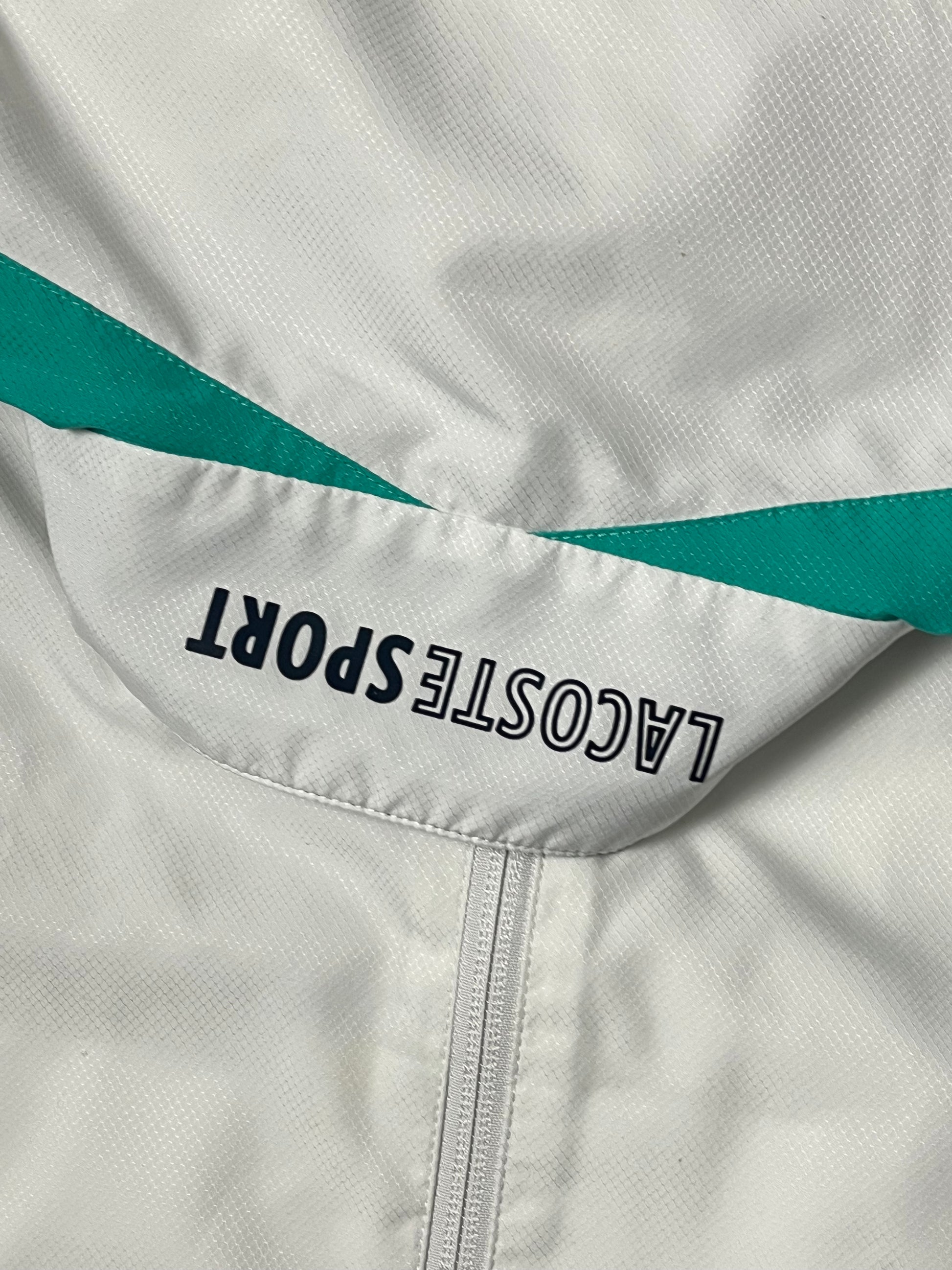 white Lacoste tracksuit {M}