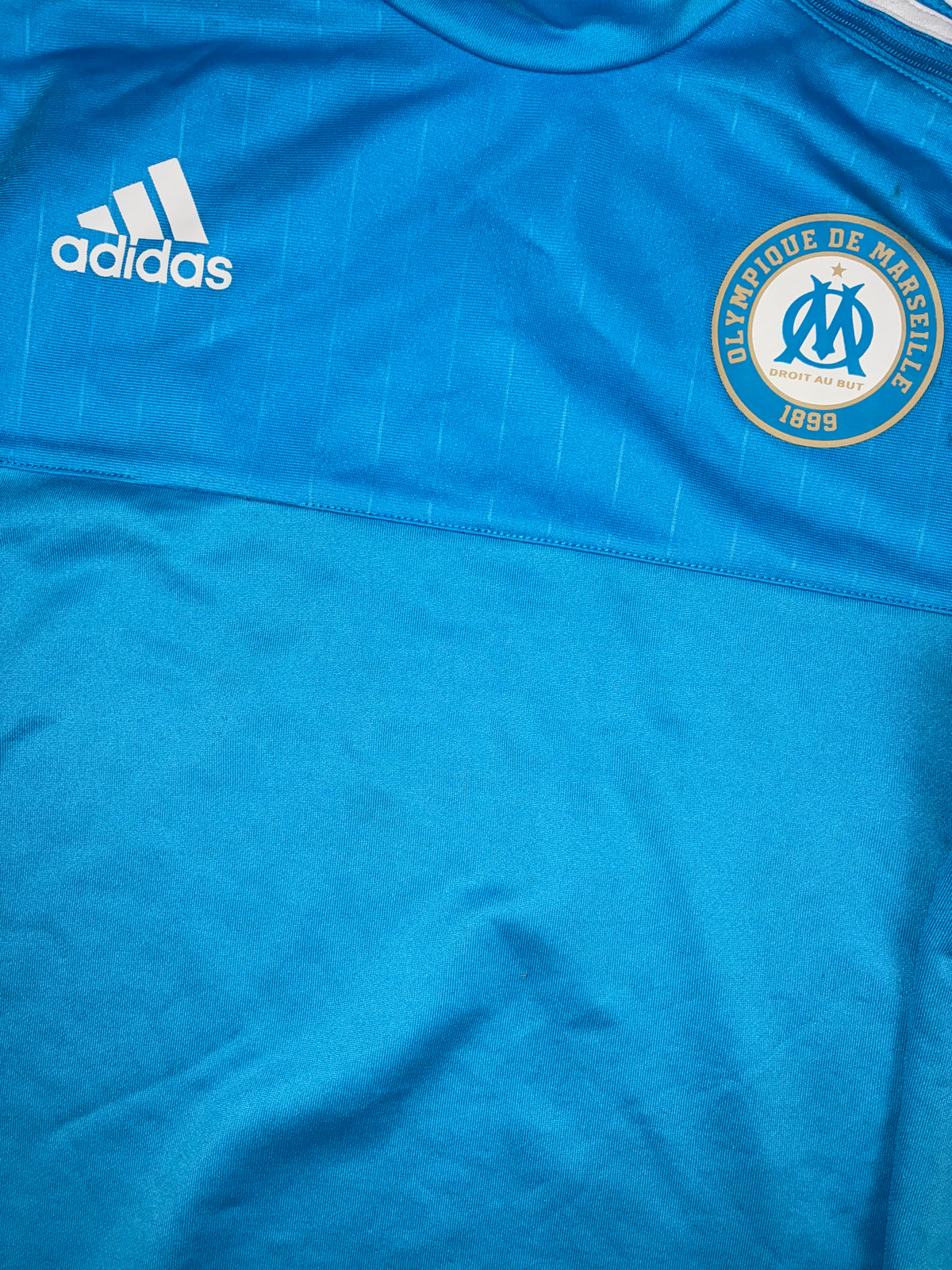 vintage babyblue Adidas Olympique Marseille sweater {M}