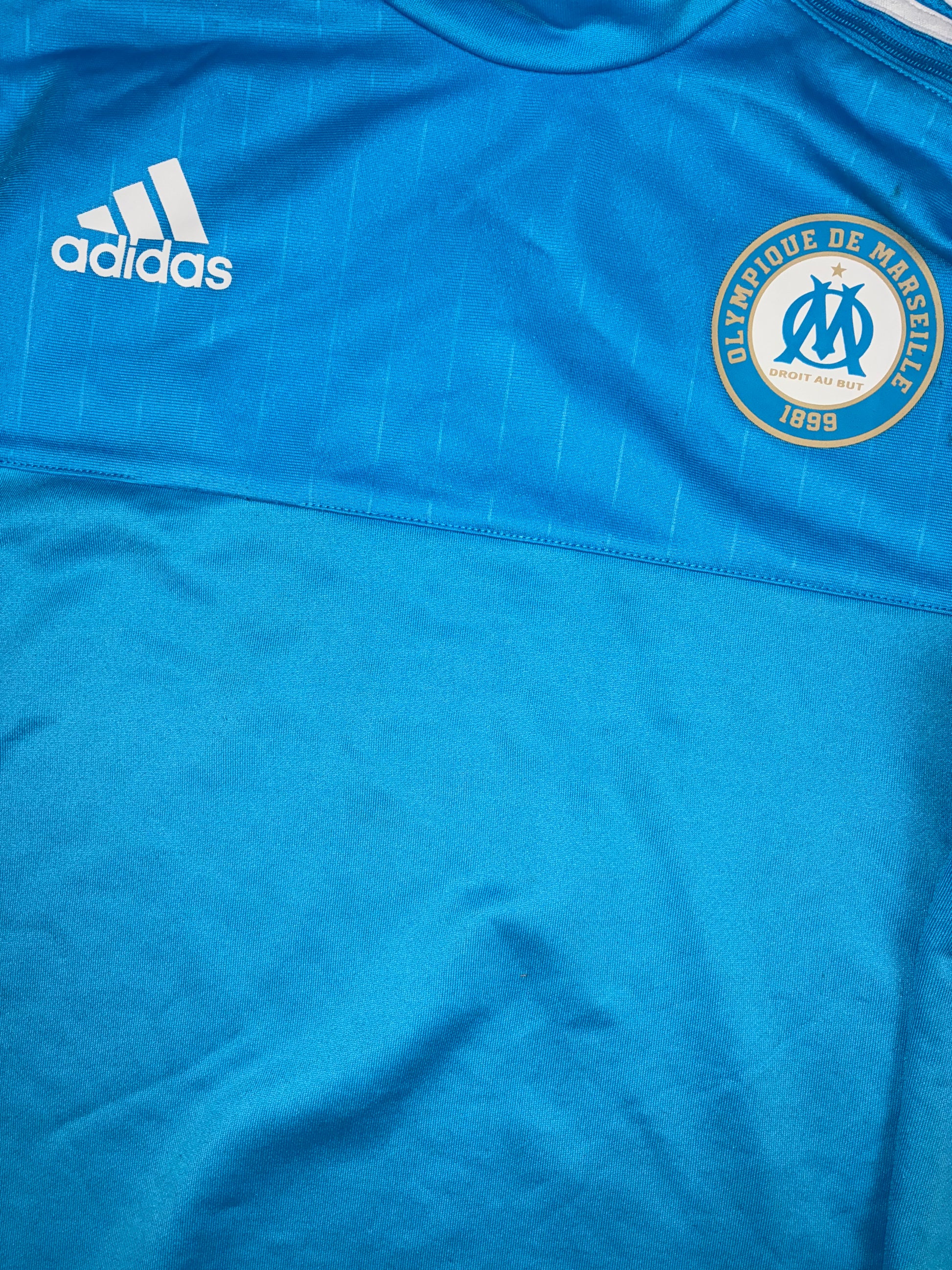 vintage babyblue Adidas Olympique Marseille sweater {M}