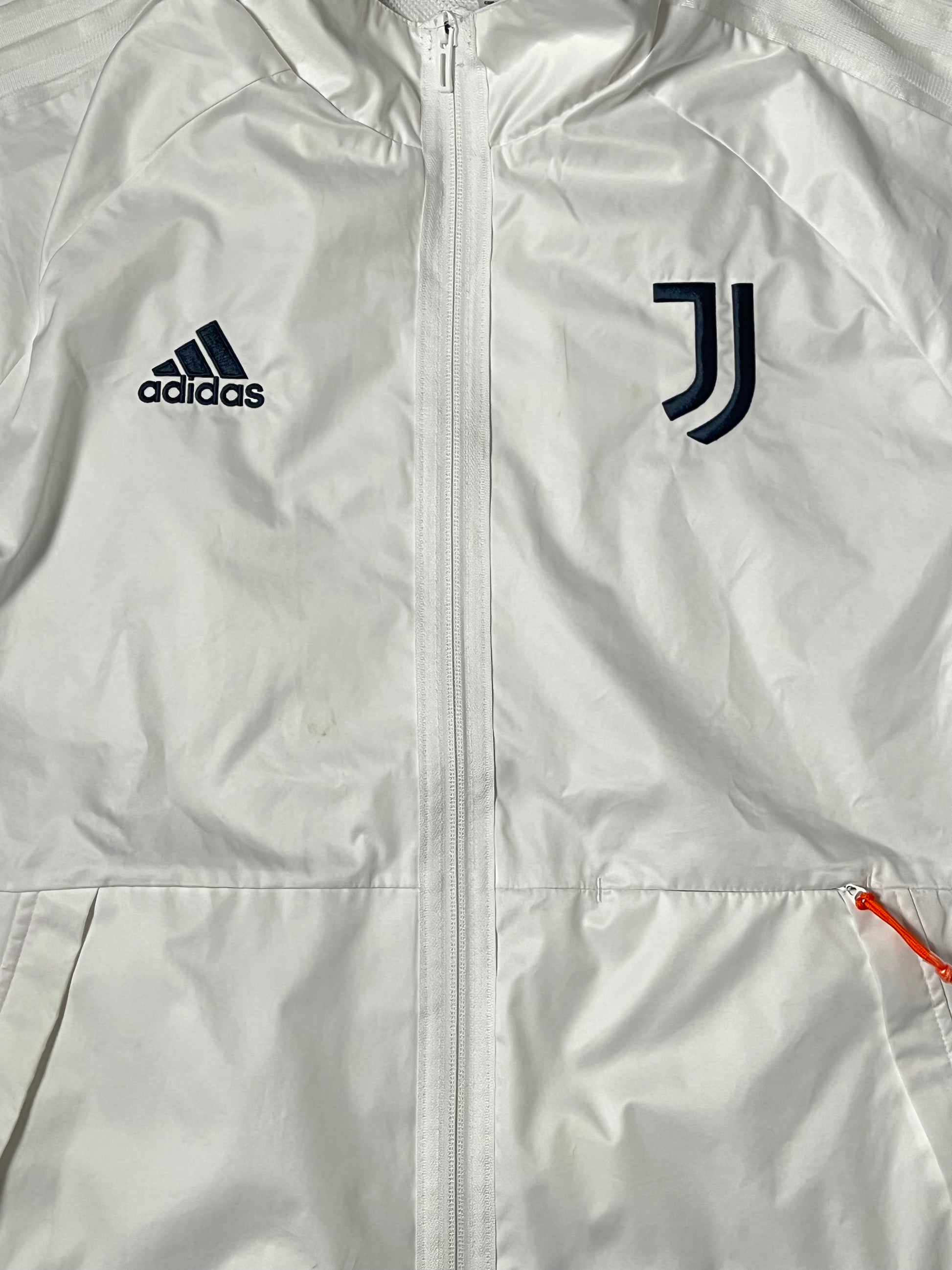 white Adidas Juventus Turin windbreaker {L}