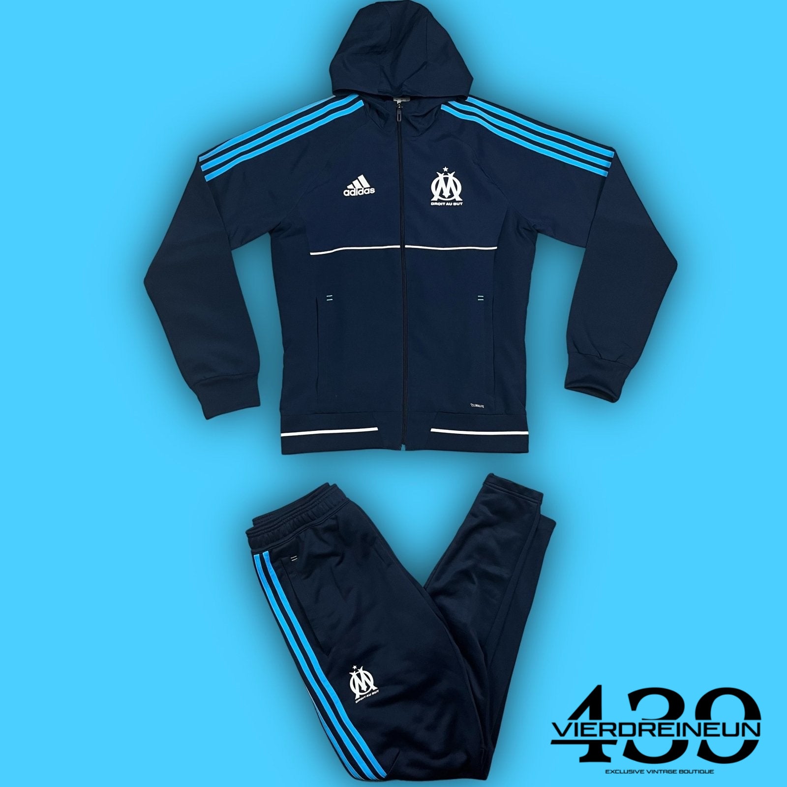 vintage Adidas Olympique Marseille tracksuit {L}