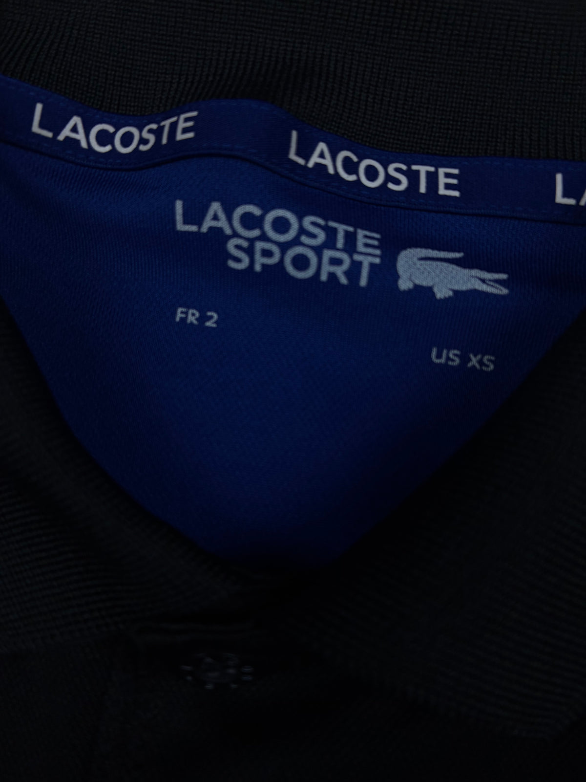 black Lacoste polo {S}