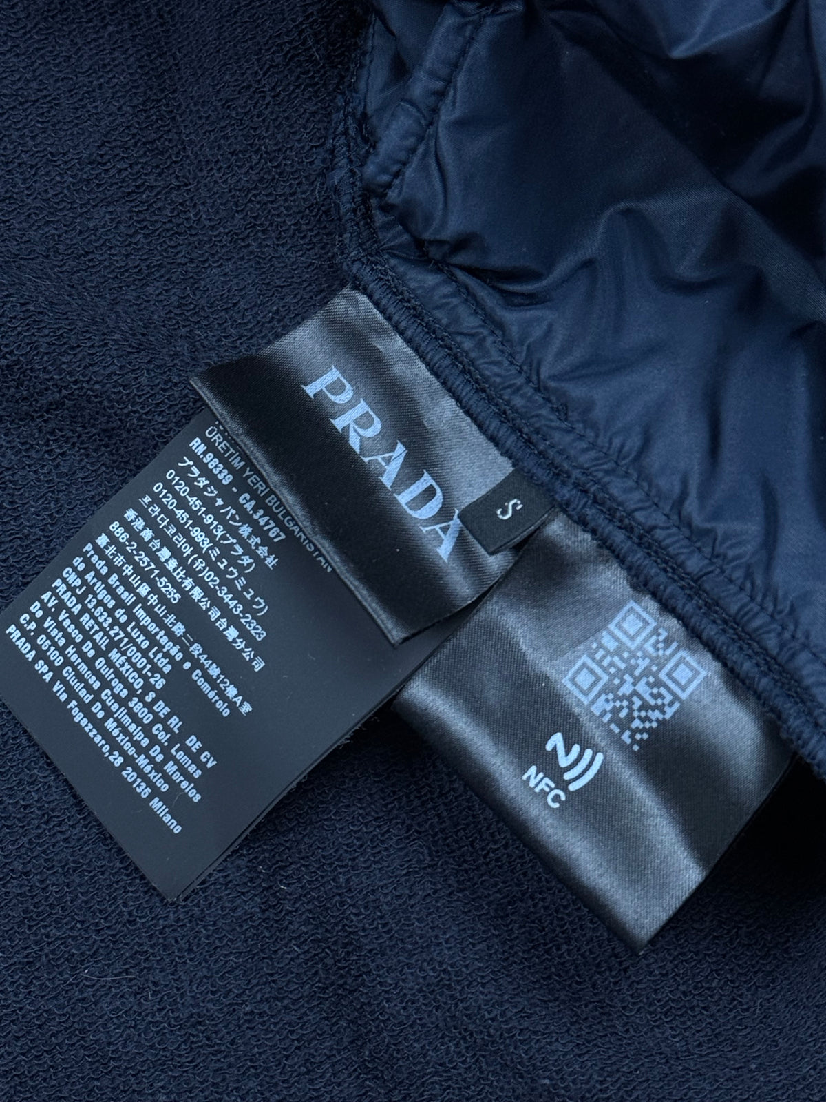 navyblue Prada hybrid sweatjacket