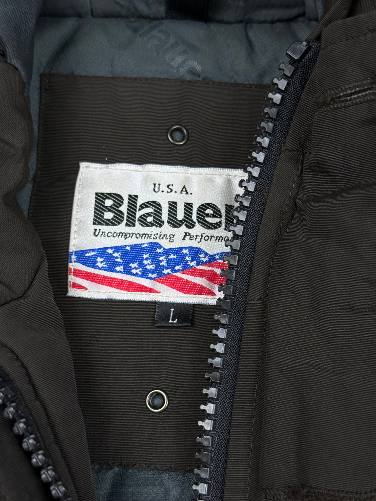 vintage Blauer bomber winterjacket (real fur) {L}