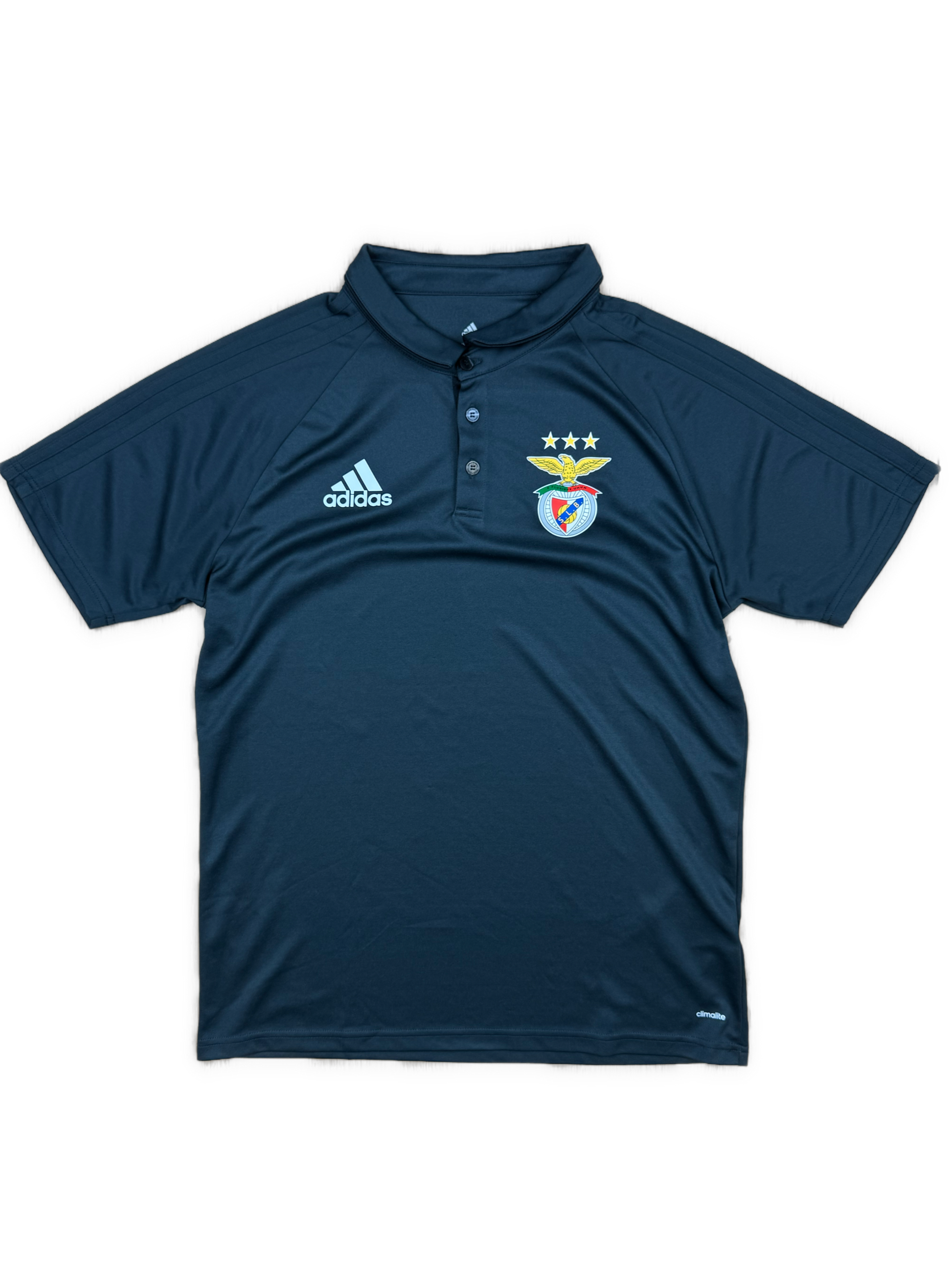 grey Adidas Benfica polo {M}