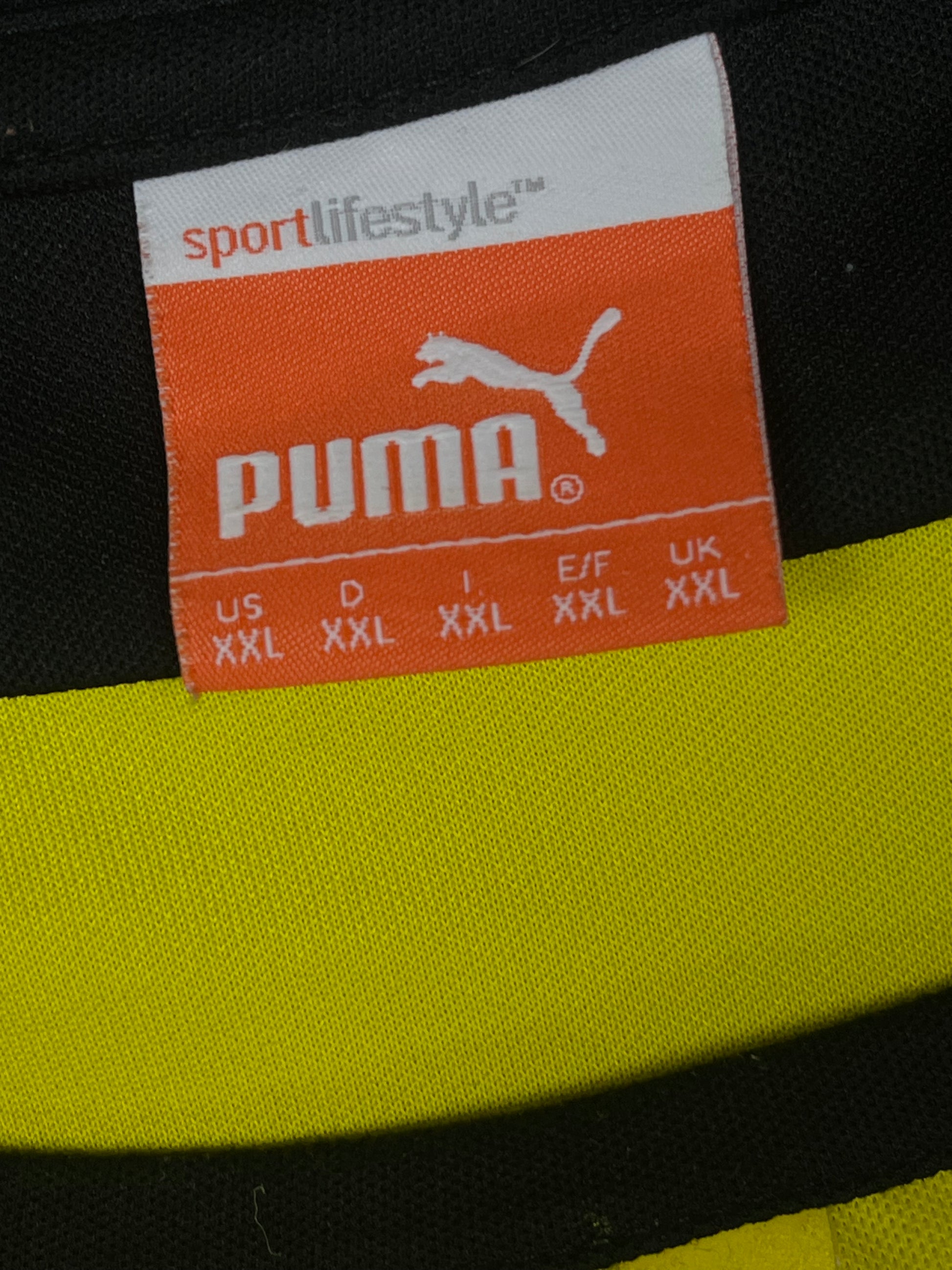 yellow Puma Borussia Dortmund 2013-2014 home jersey {XXL}