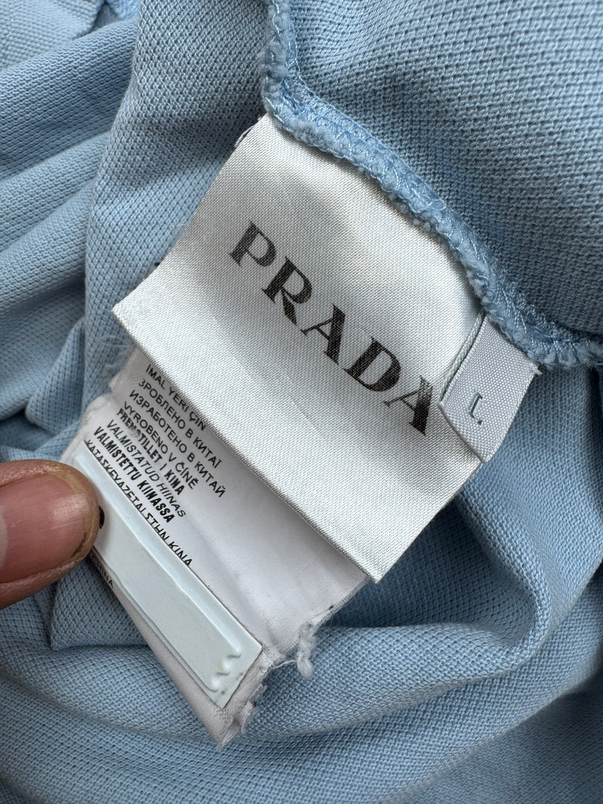 babyblue Prada polo {L}