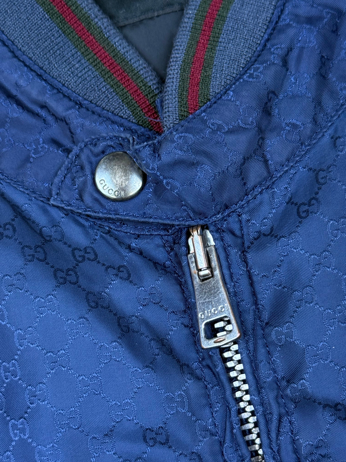 vintage navyblue Gucci monogram windbreaker
