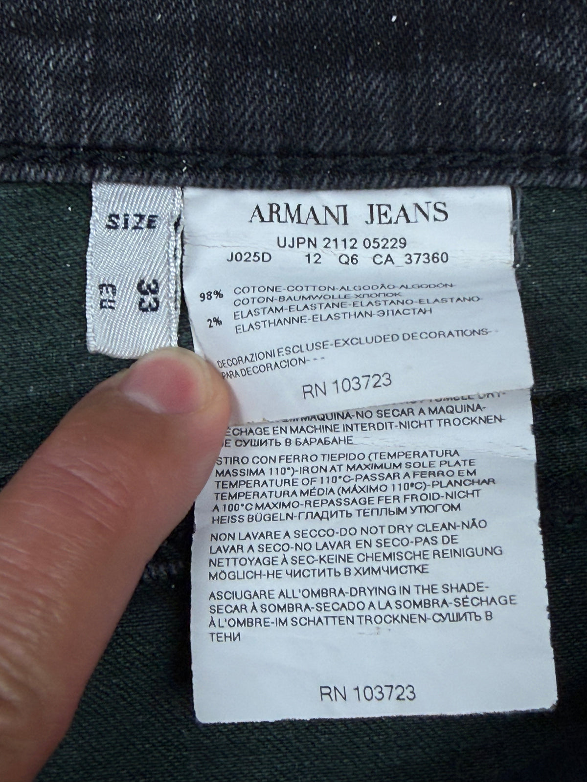 vintage Armani jeans