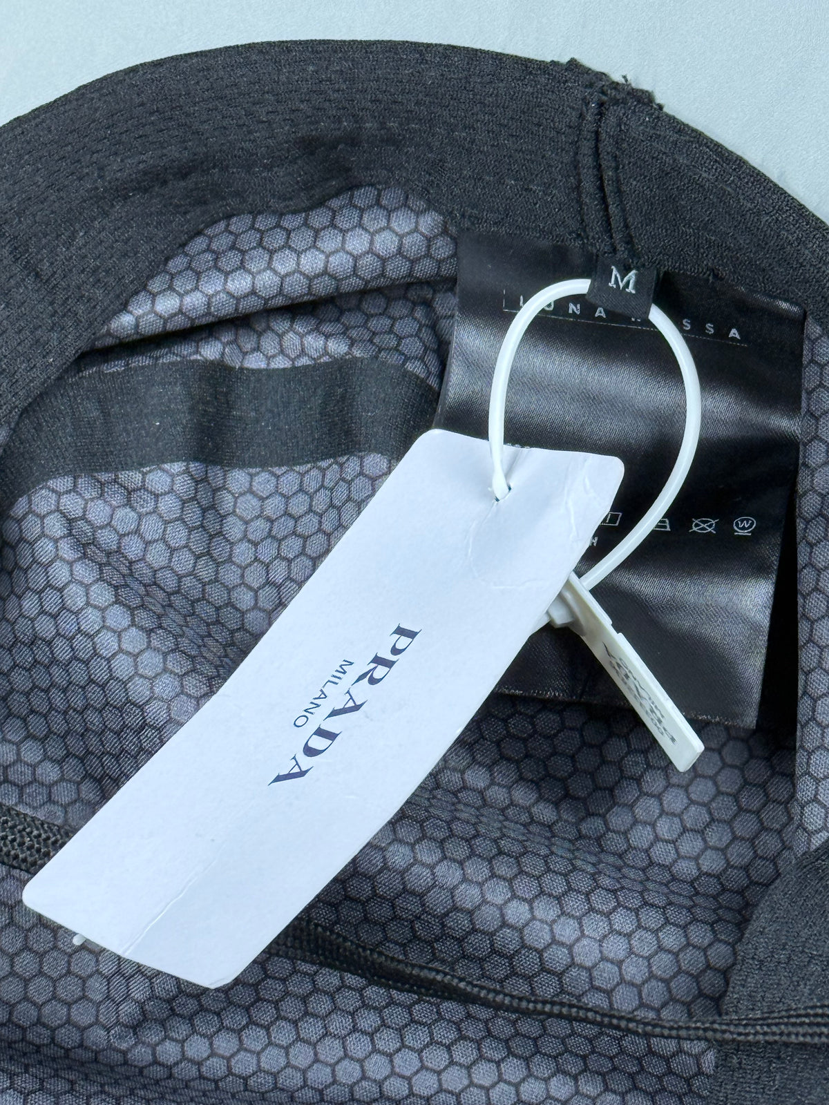 grey Prada Luna Rossa safari bucket DSWT