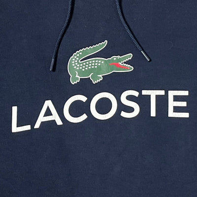 navyblue Lacoste hoodie {L}