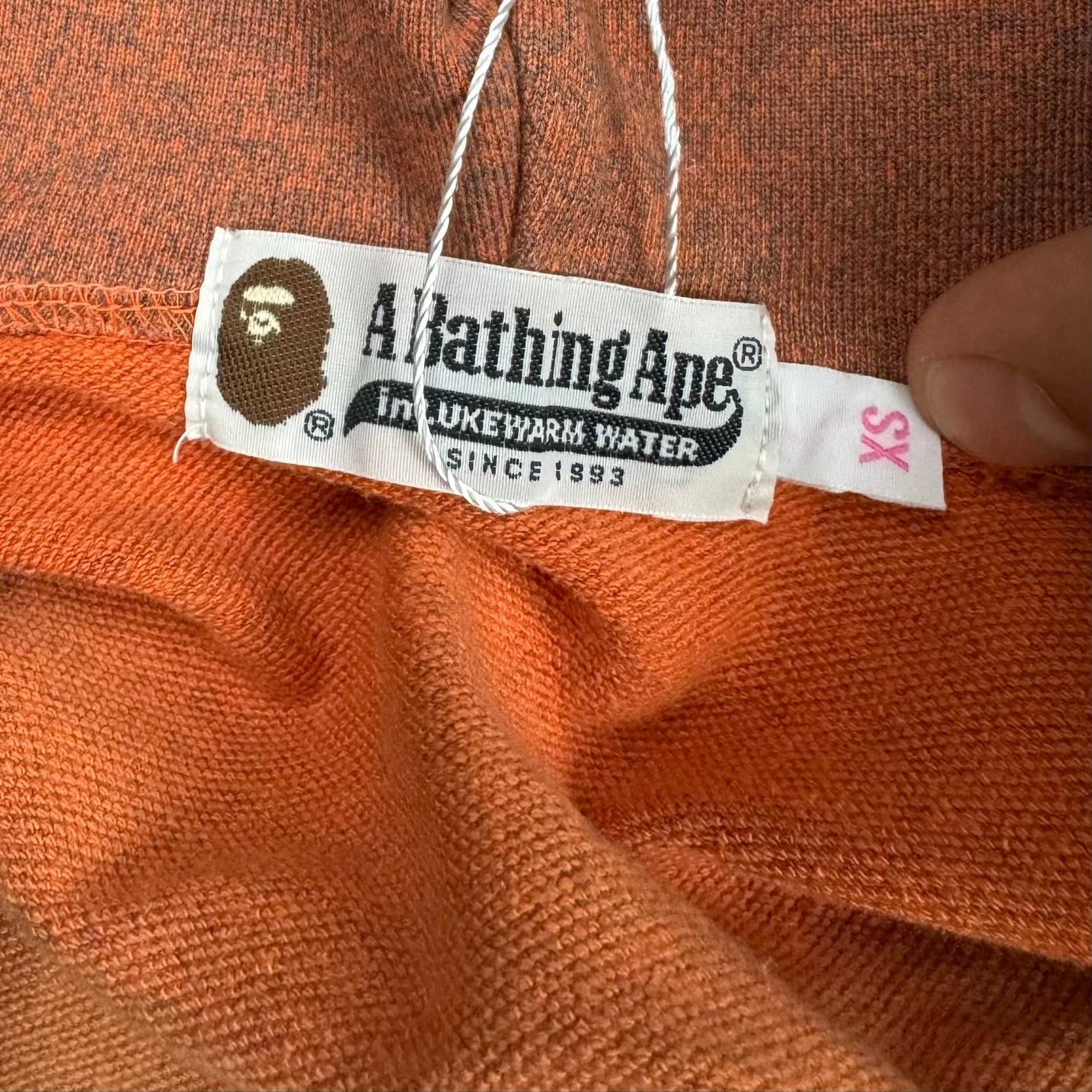 vintage BAPE a bathing ape sweatjacket {XS}