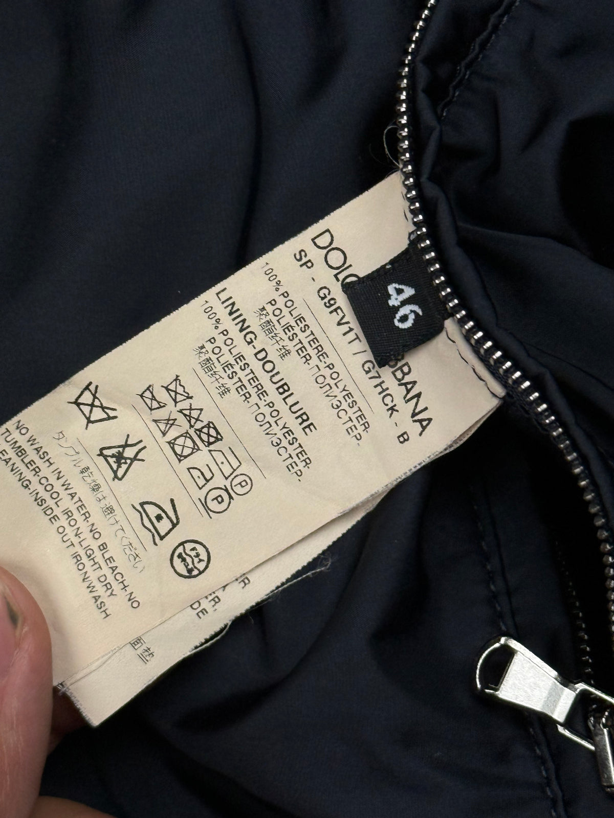 vintage navyblue Dolce & Gabbana windbreaker