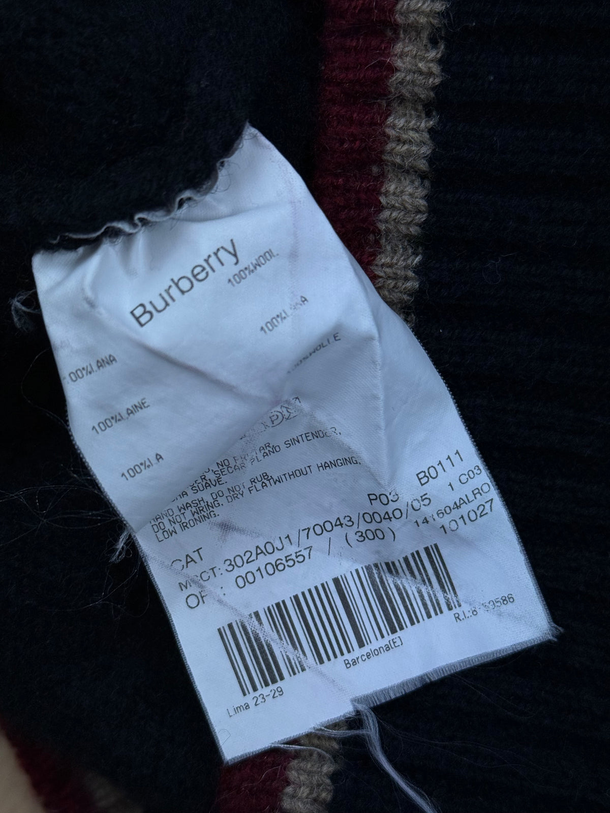 vintage Burberry knittedsweater {S}