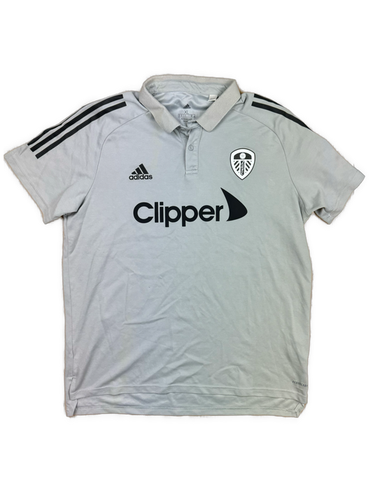 grey Adidas Leeds United away jersey {XL}