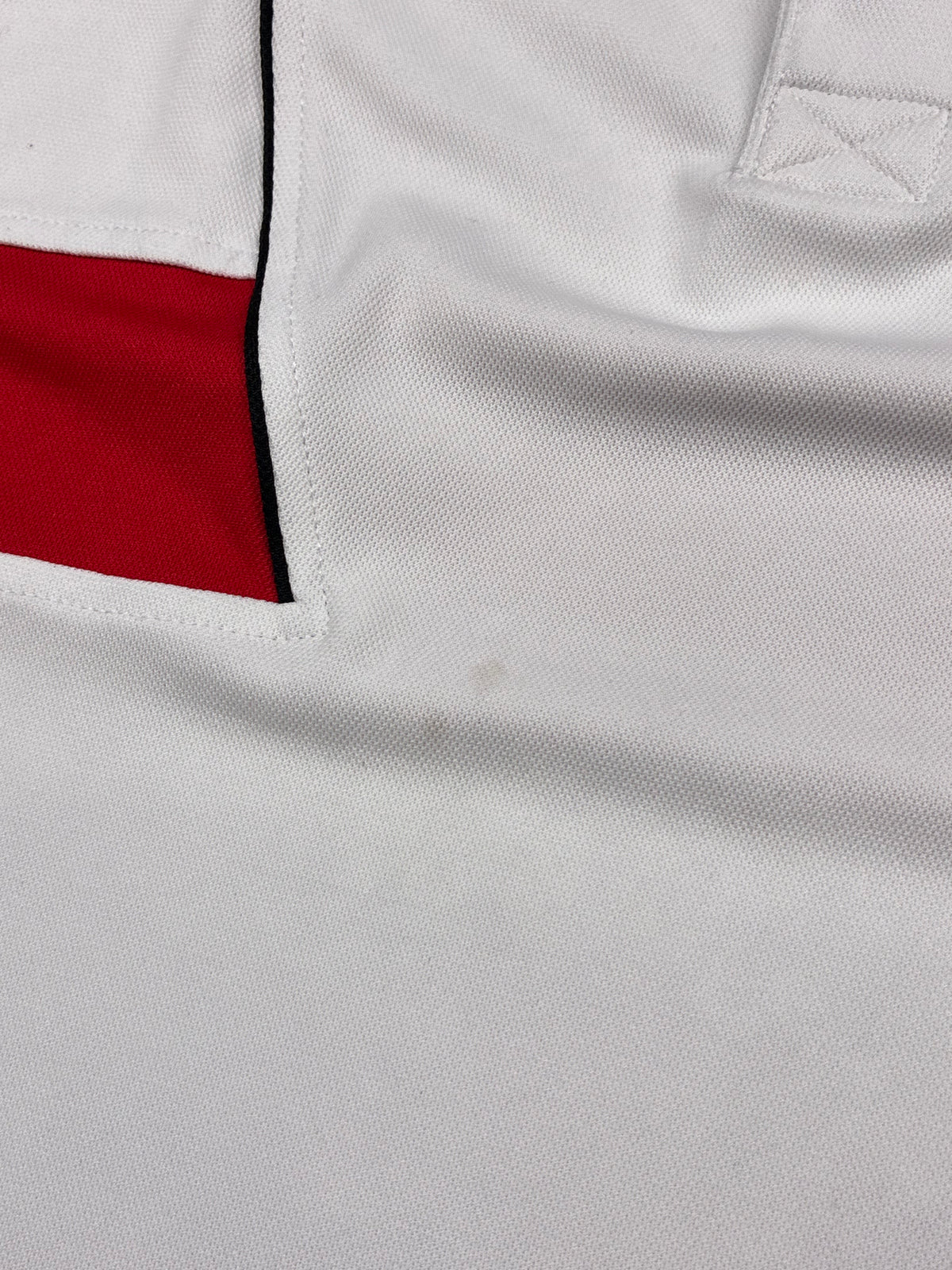 white Lacoste polo {S}
