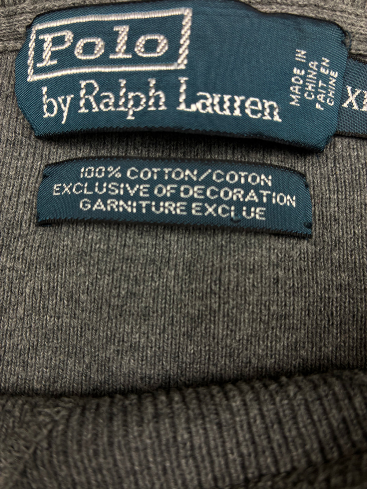 vintage grey Polo Ralph Lauren knittedsweater {L}