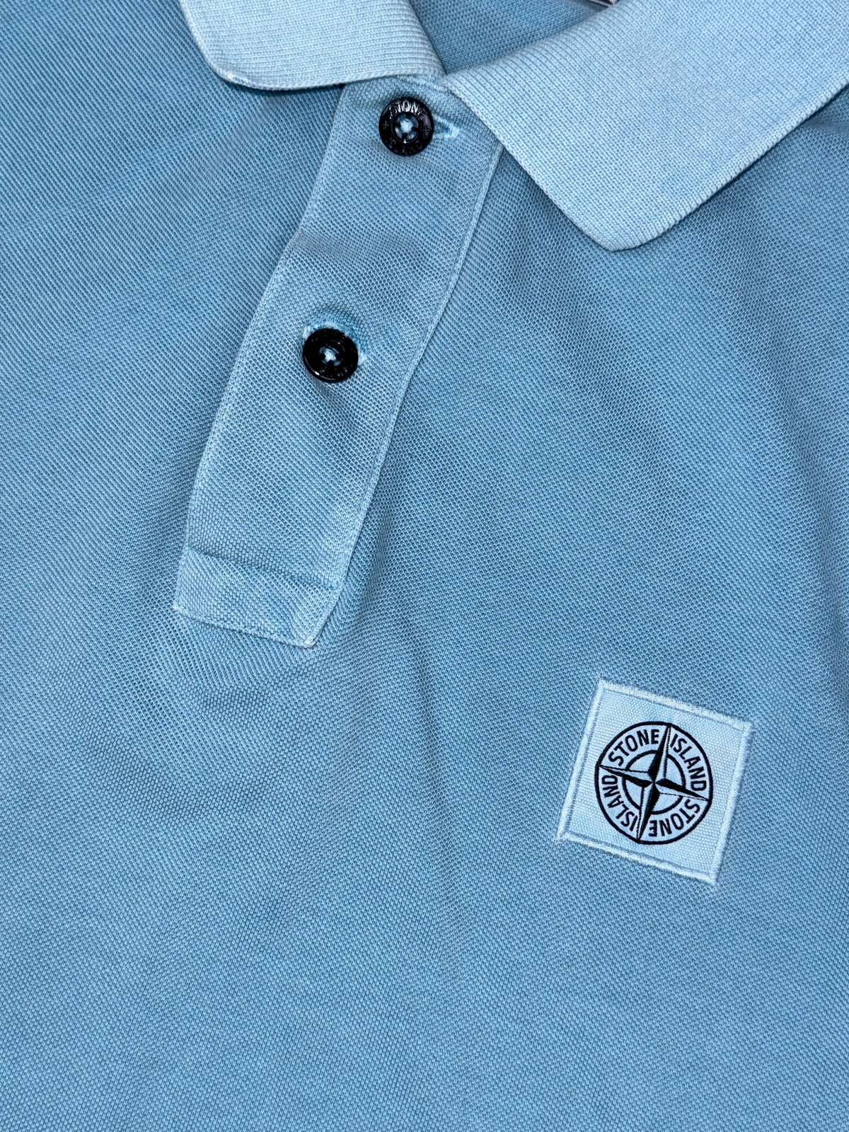 vintage babyblue Stone Island polo