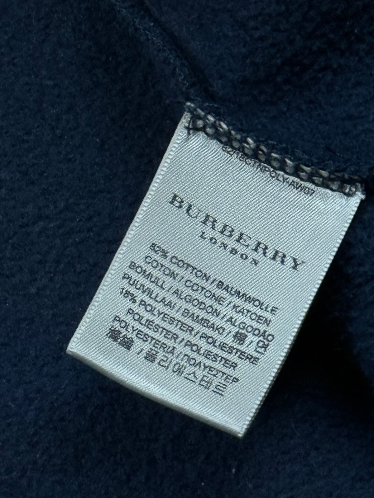 vintage navyblue Burberry sweatjacket