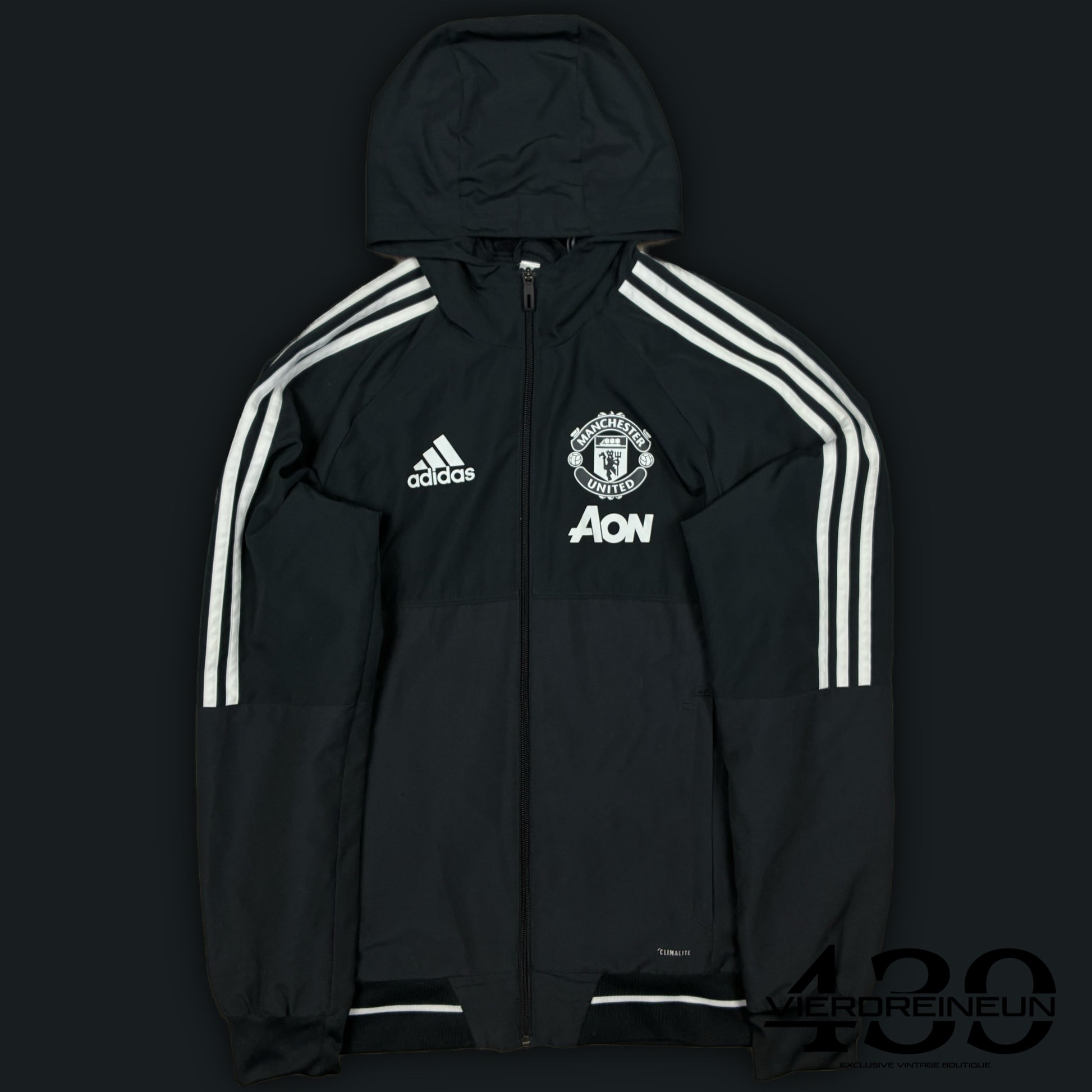 grey Adidas Manchester United windbreaker {XS}