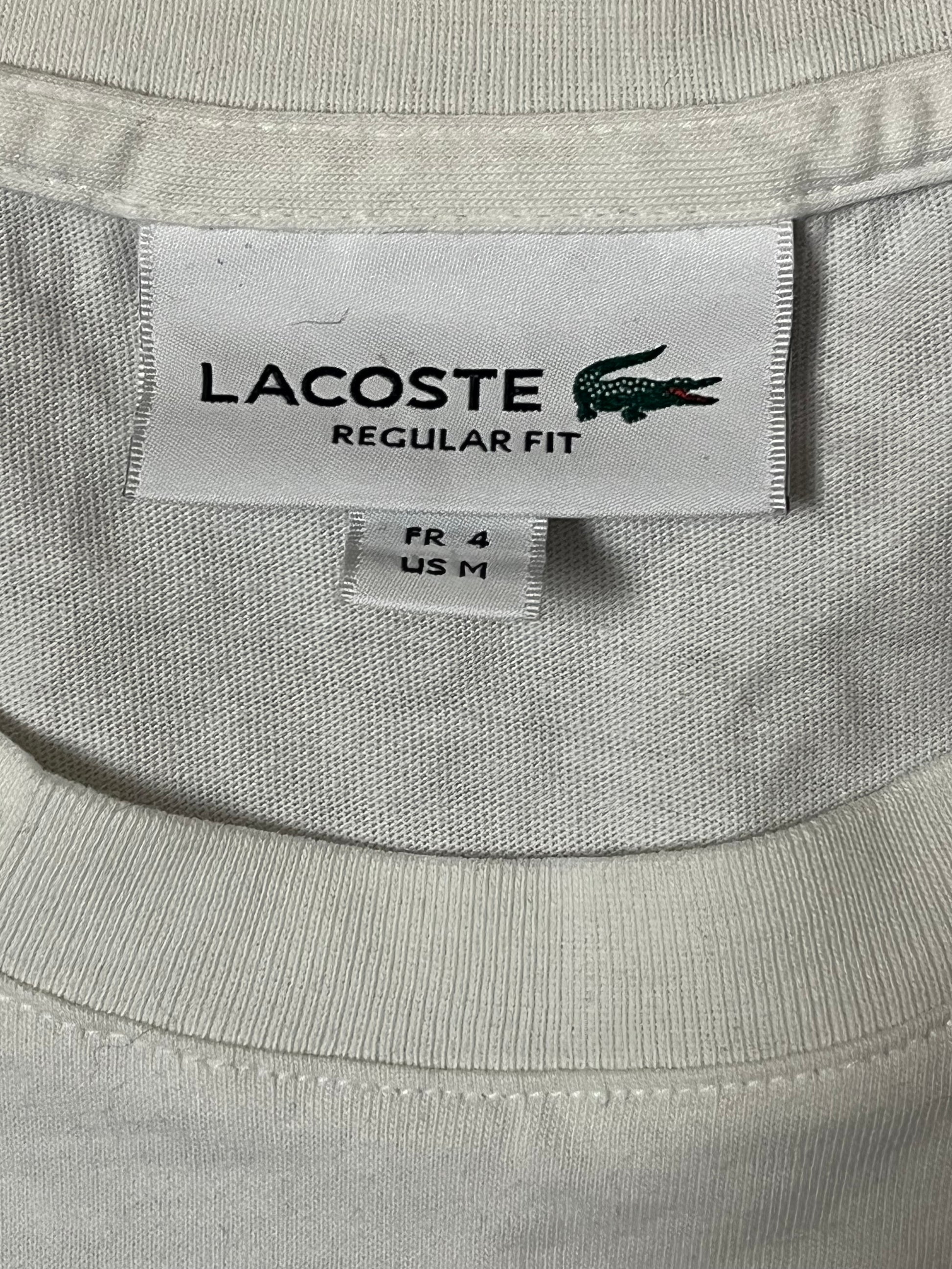 white/yellow Lacoste t-shirt {M}