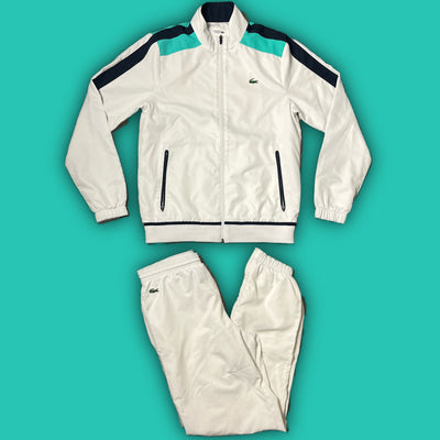 white Lacoste tracksuit {M}