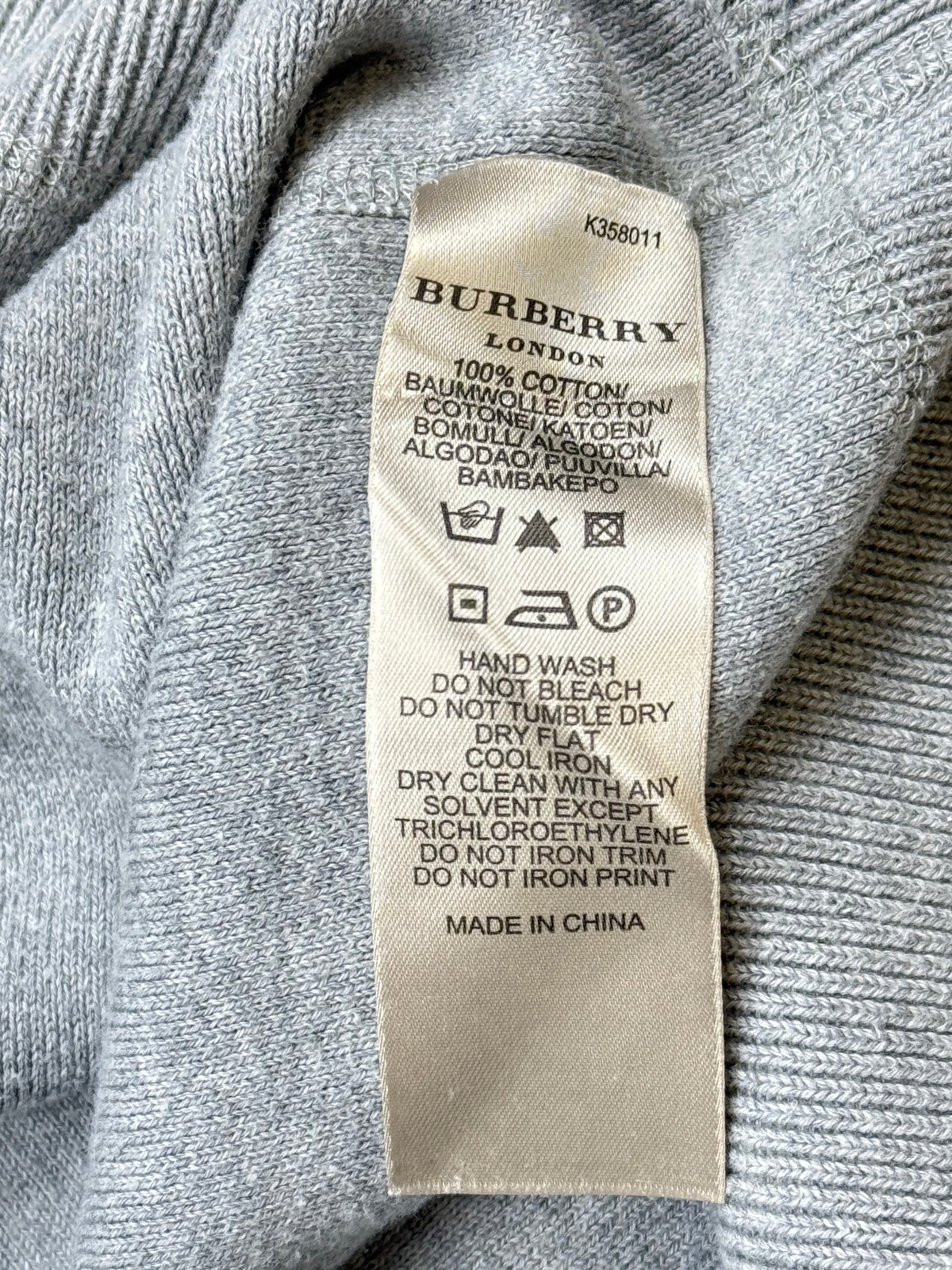 vintage Burberry knittedsweater {L}