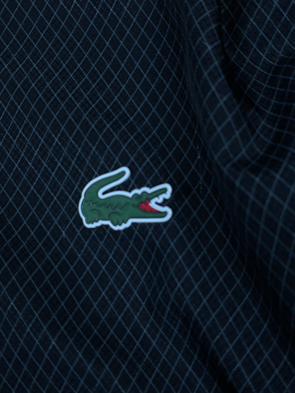 black Lacoste windbreaker {S}