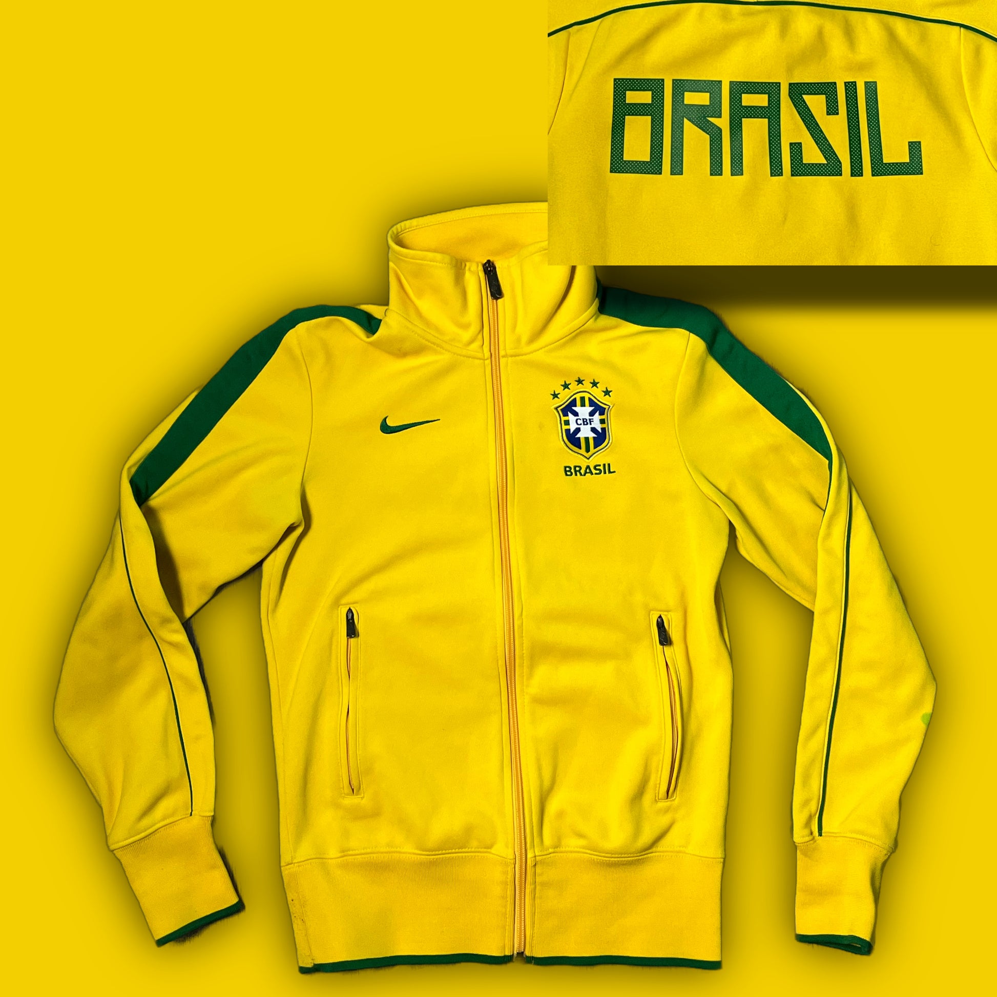 vintage Nike Brasil trackjacket {S}