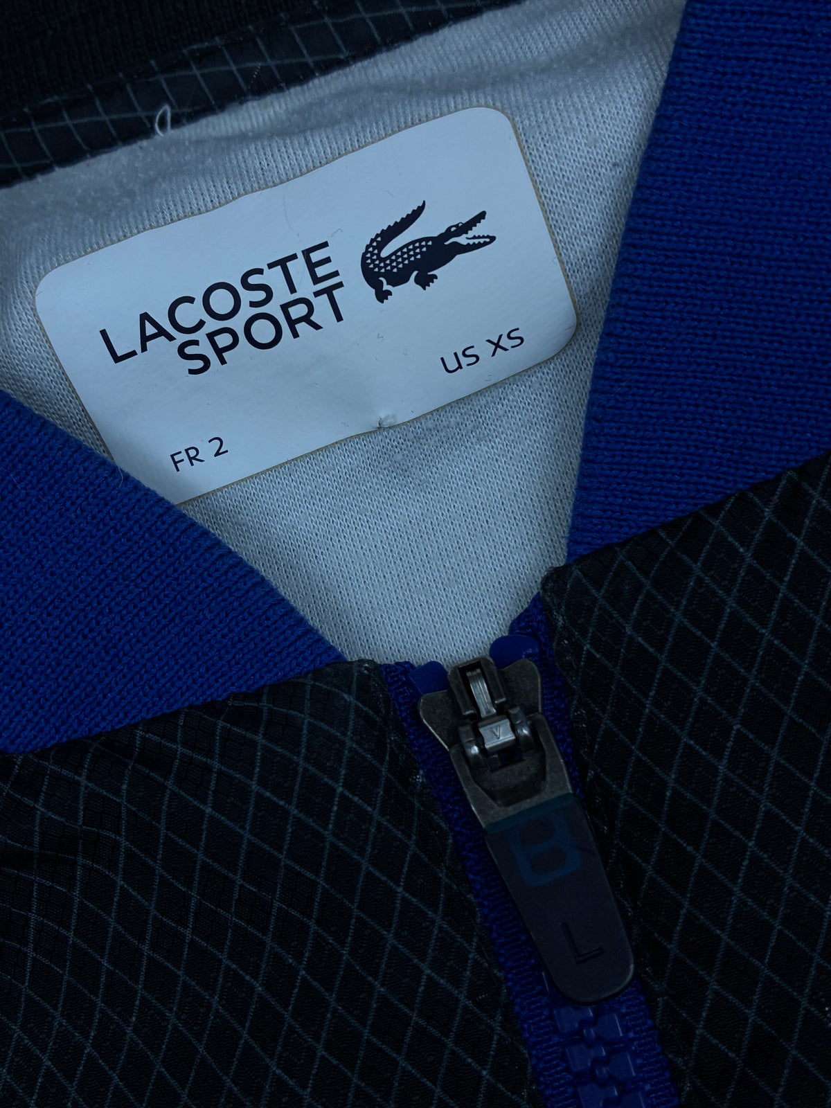 black Lacoste windbreaker {S}