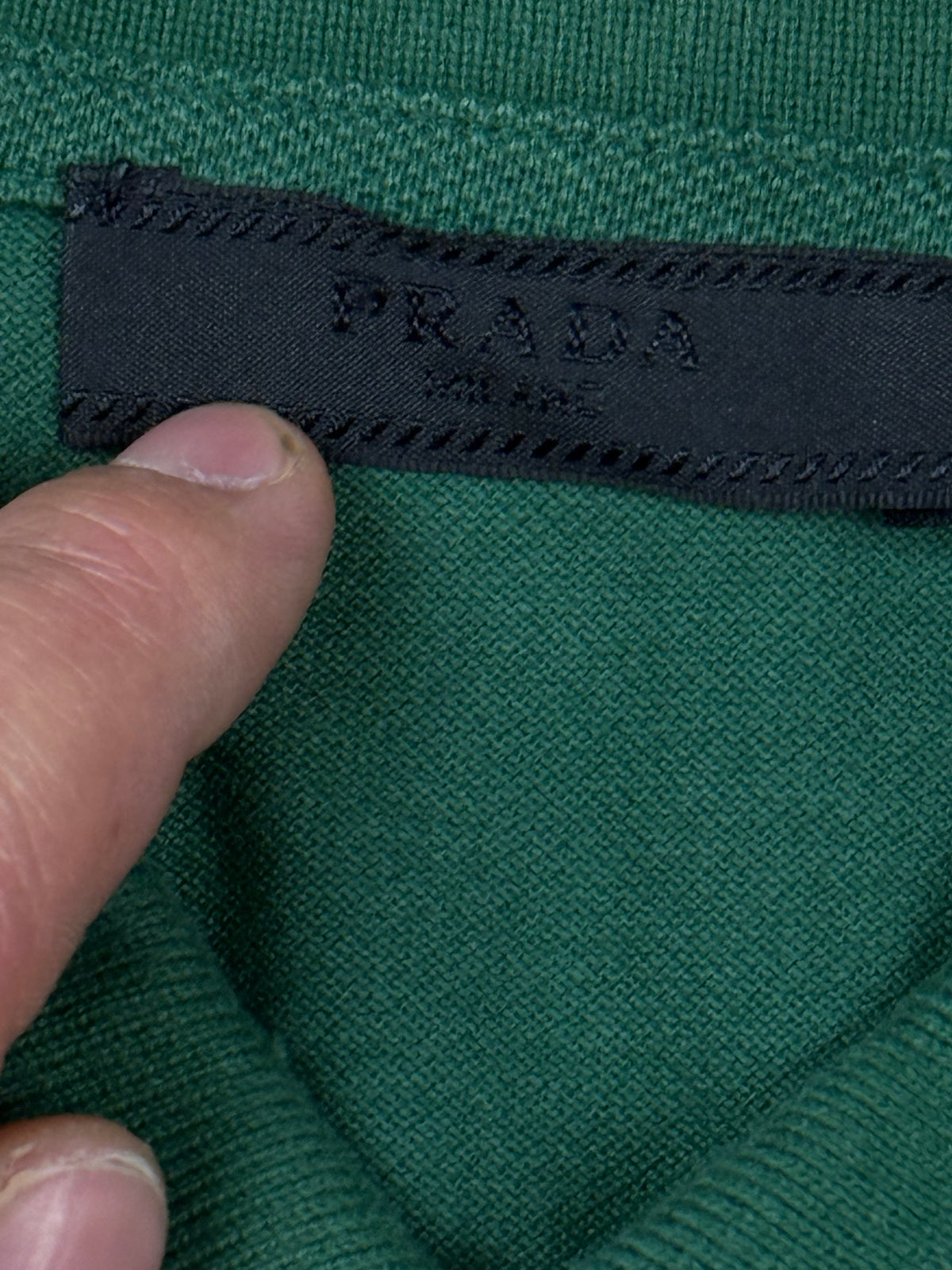 green Prada polo {S}