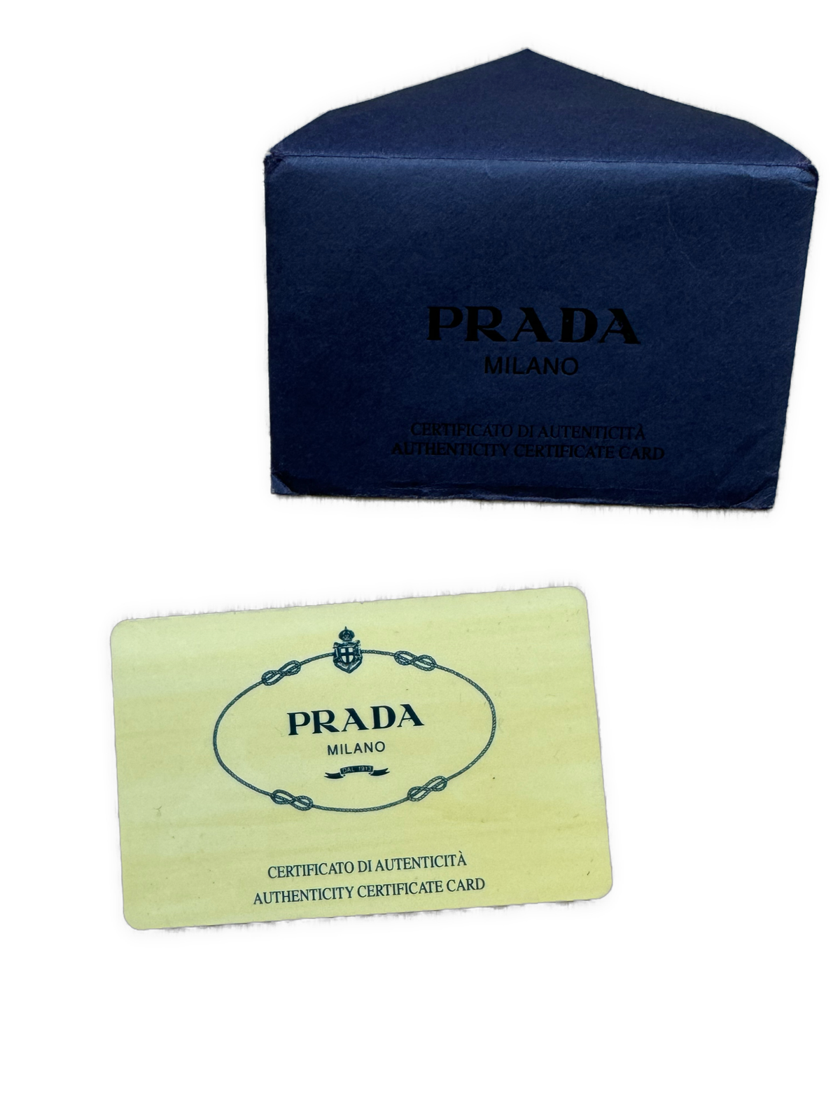 vintage Prada slingbag + cards