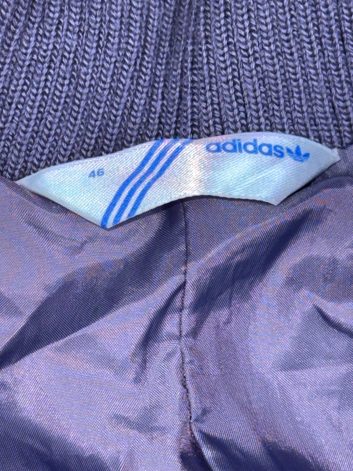 vintage purple Adidas winterjacket