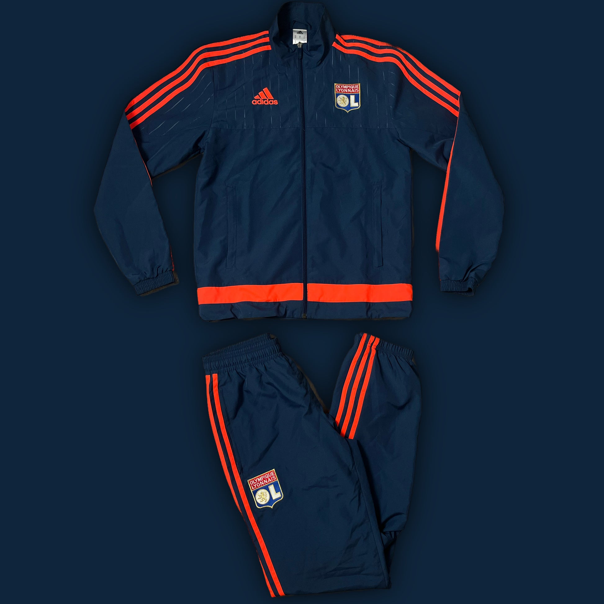 vintage Adidas Olympique Lyon tracksuit {S}