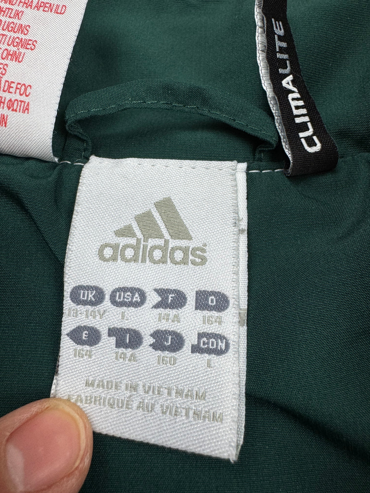 vintage Adidas Real Madrid UCL windbreaker {XS}