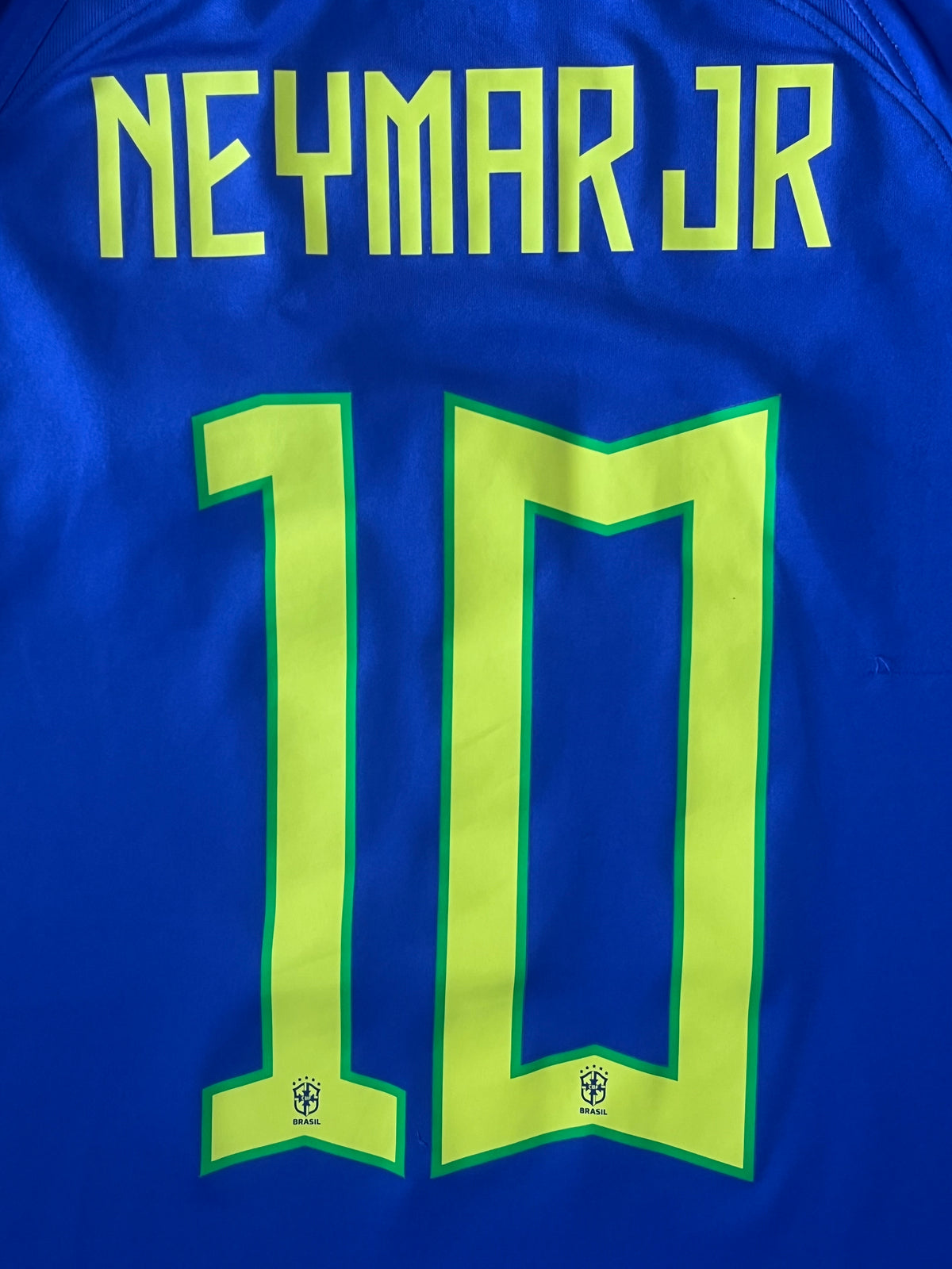 blue Nike Brasil 2022 away jersey {S}