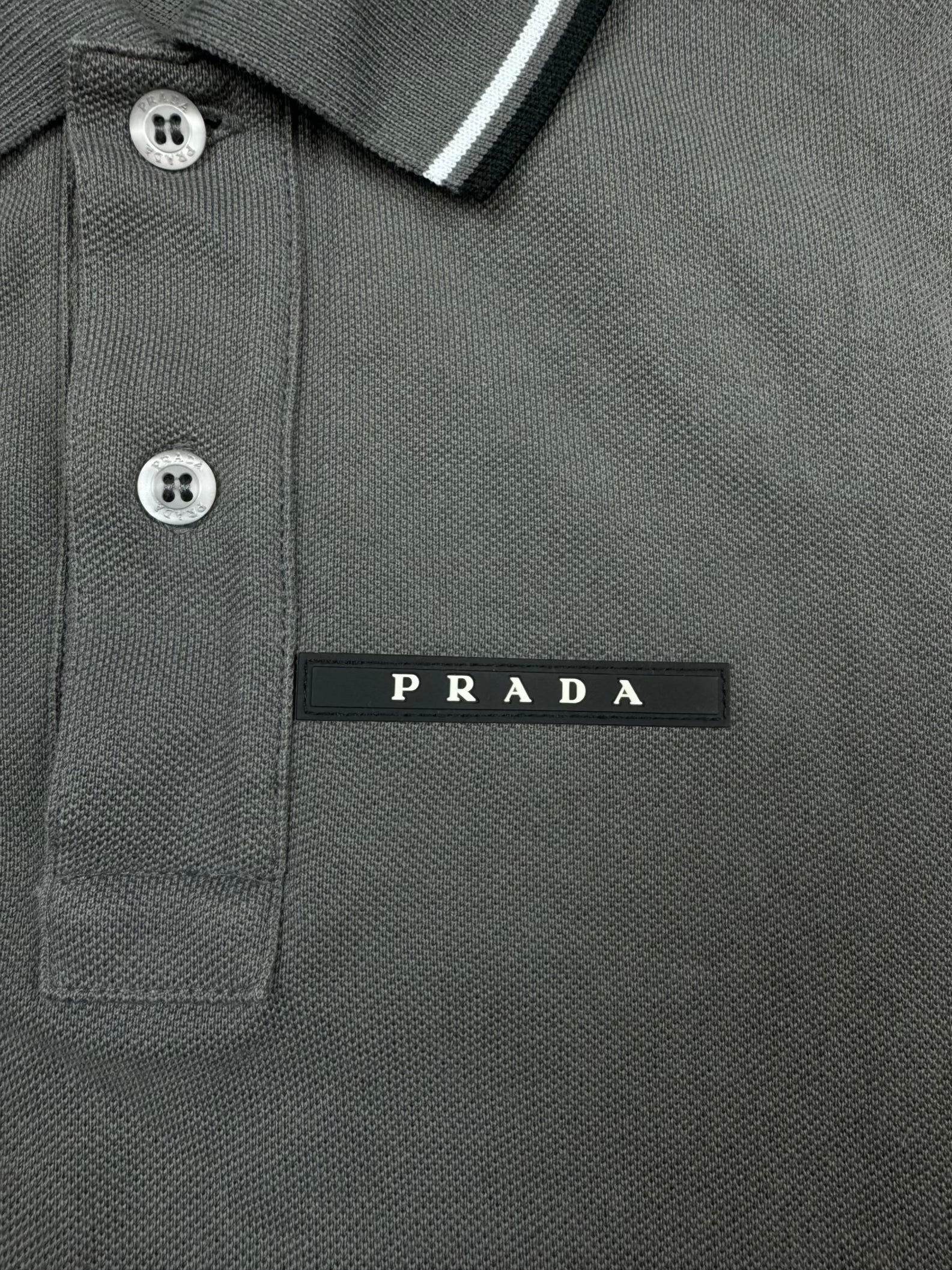 grey Prada polo {S}