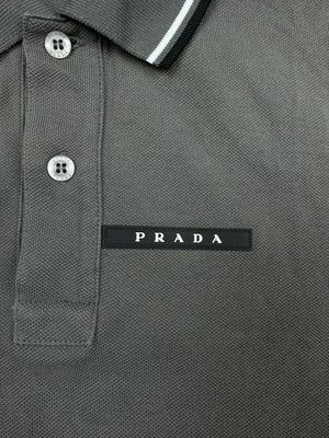 grey Prada polo {S}