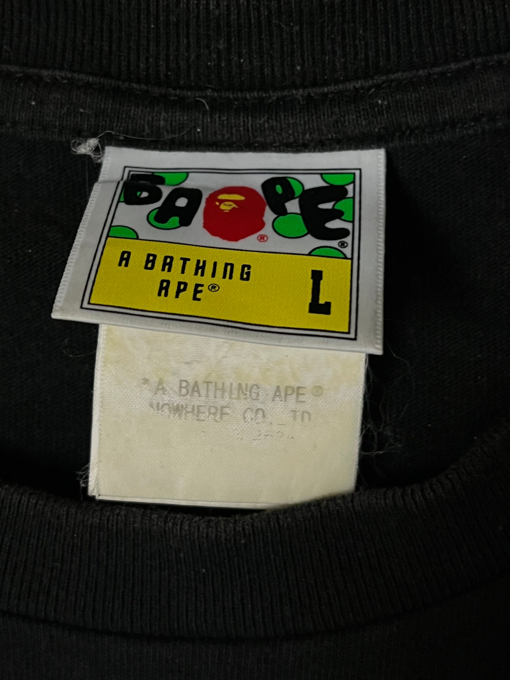 vintage BAPE a bathing ape t-shirt {L}