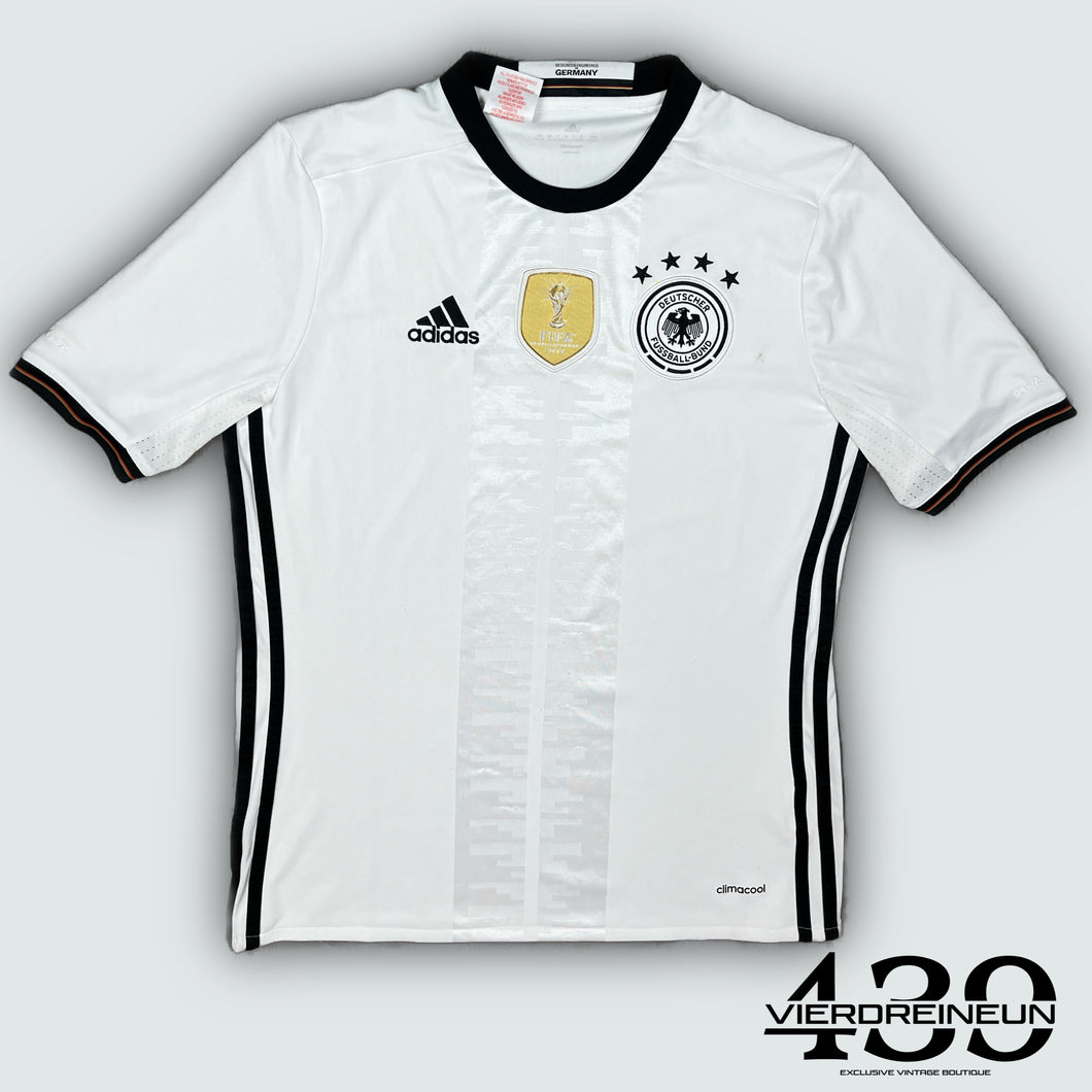 white Adidas Germany home jersey {S}