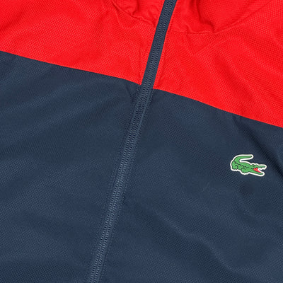 red Lacoste windbreaker {S}
