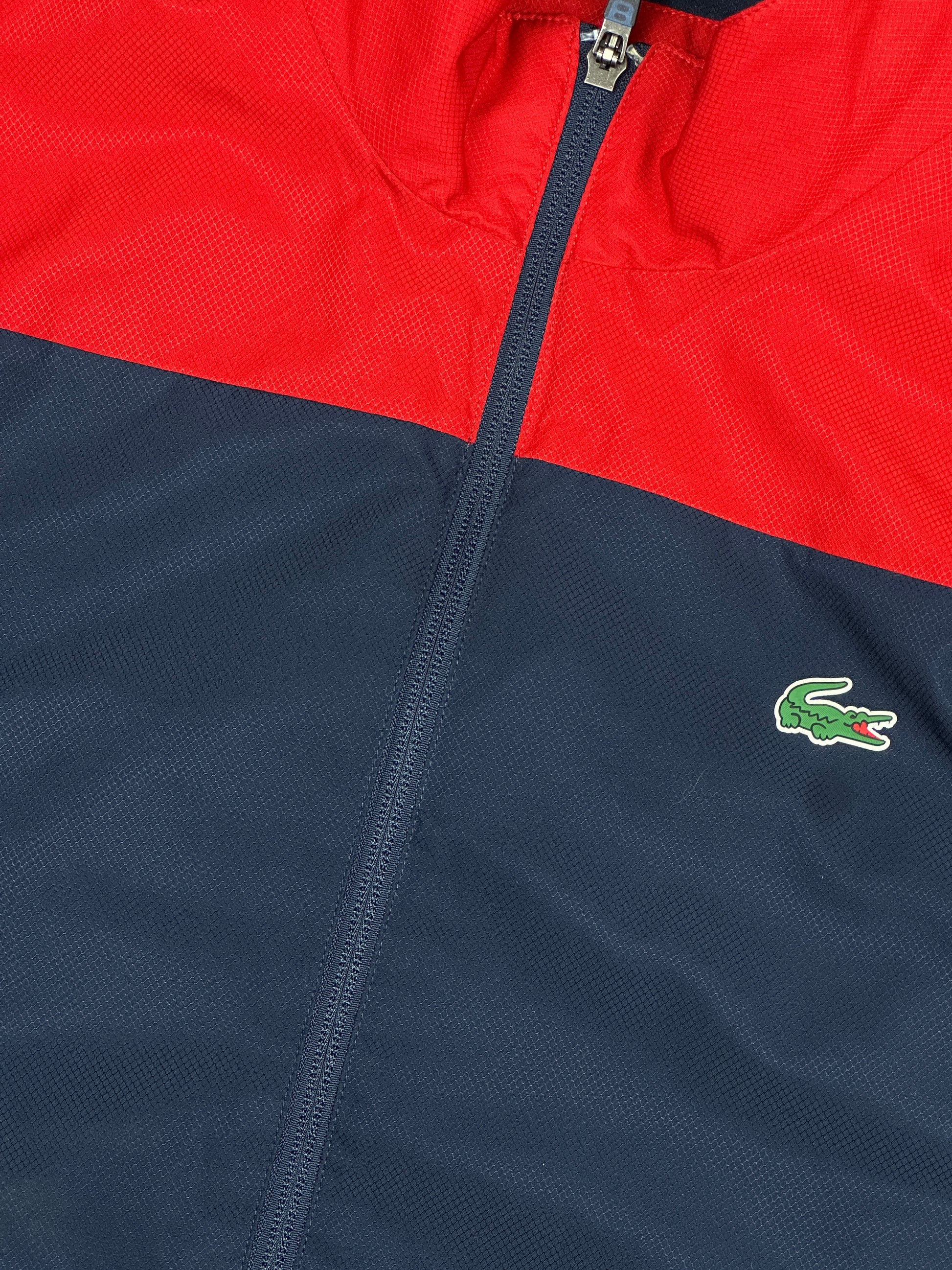 red Lacoste windbreaker {S}
