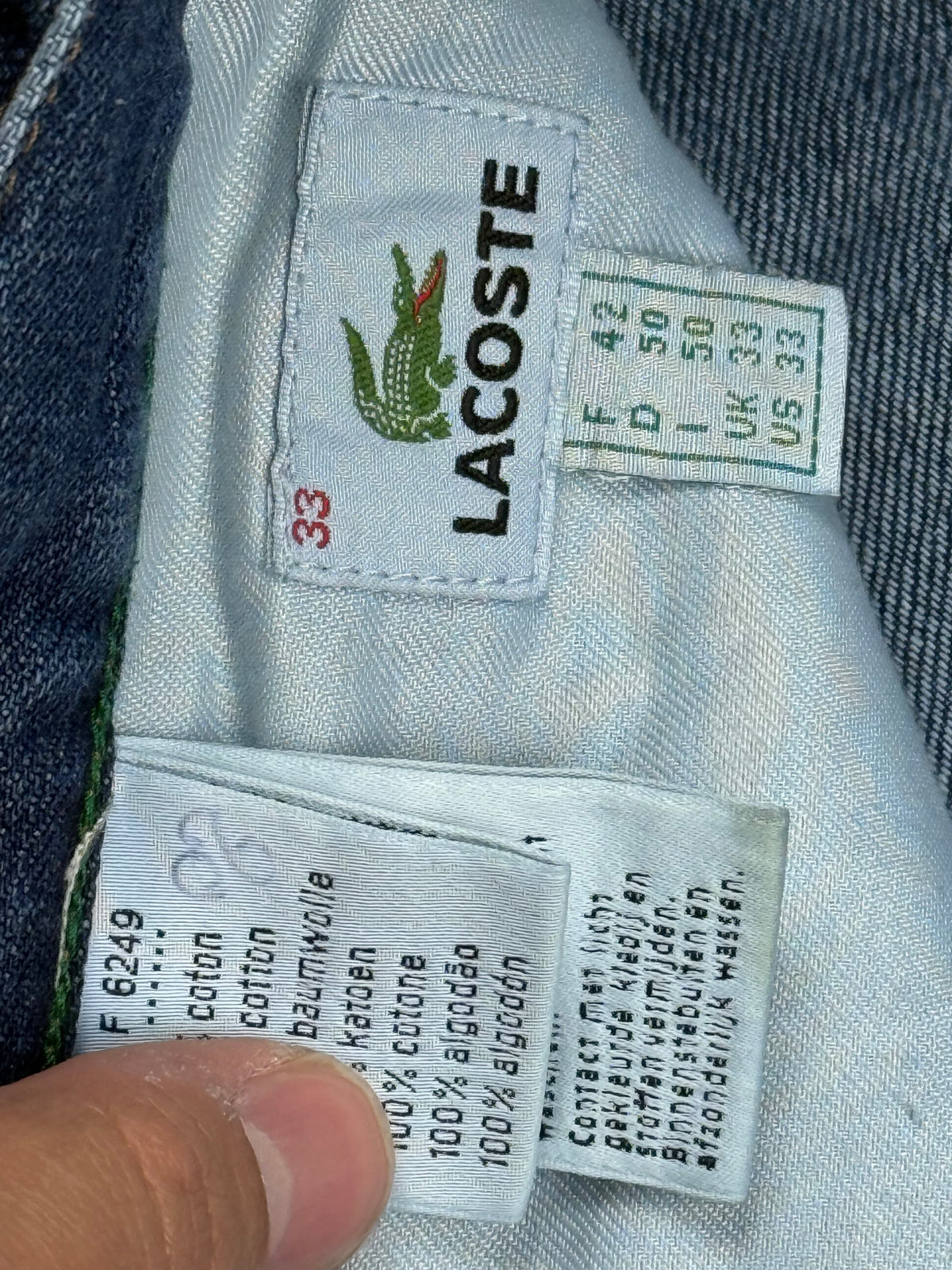vintage Lacoste jeans