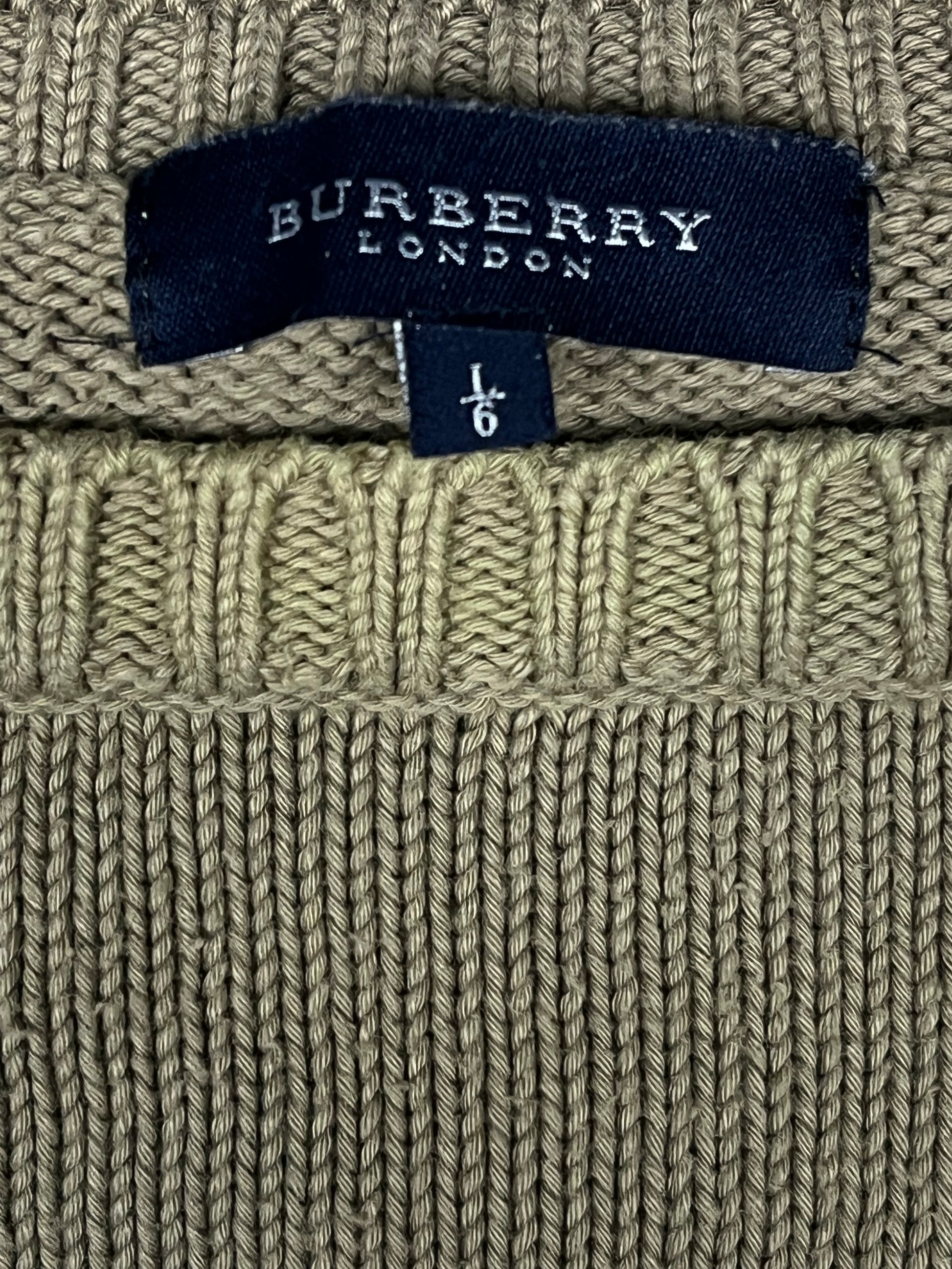 vintage Burberry knittedsweater {L}