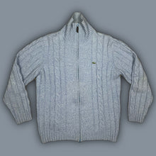 Φόρτωση εικόνας στο εργαλείο προβολής Συλλογής, vintage babyblue Lacoste knittedsweatjacket {L}
