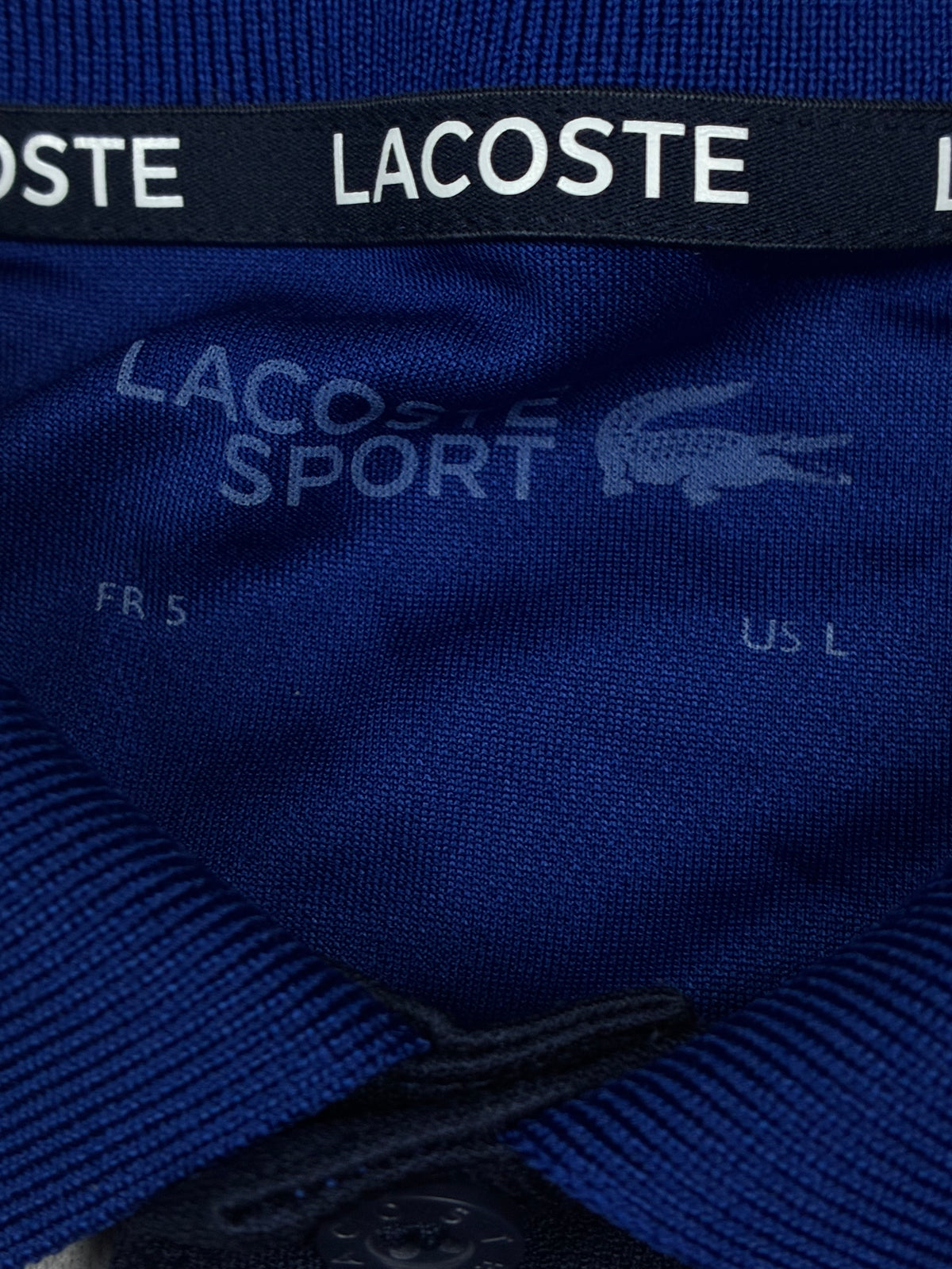 navyblue Lacoste polo {L}