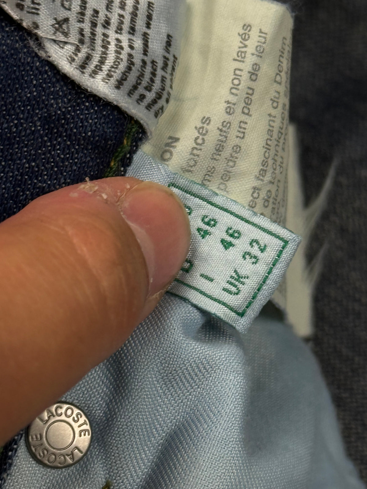 vintage Lacoste jeans
