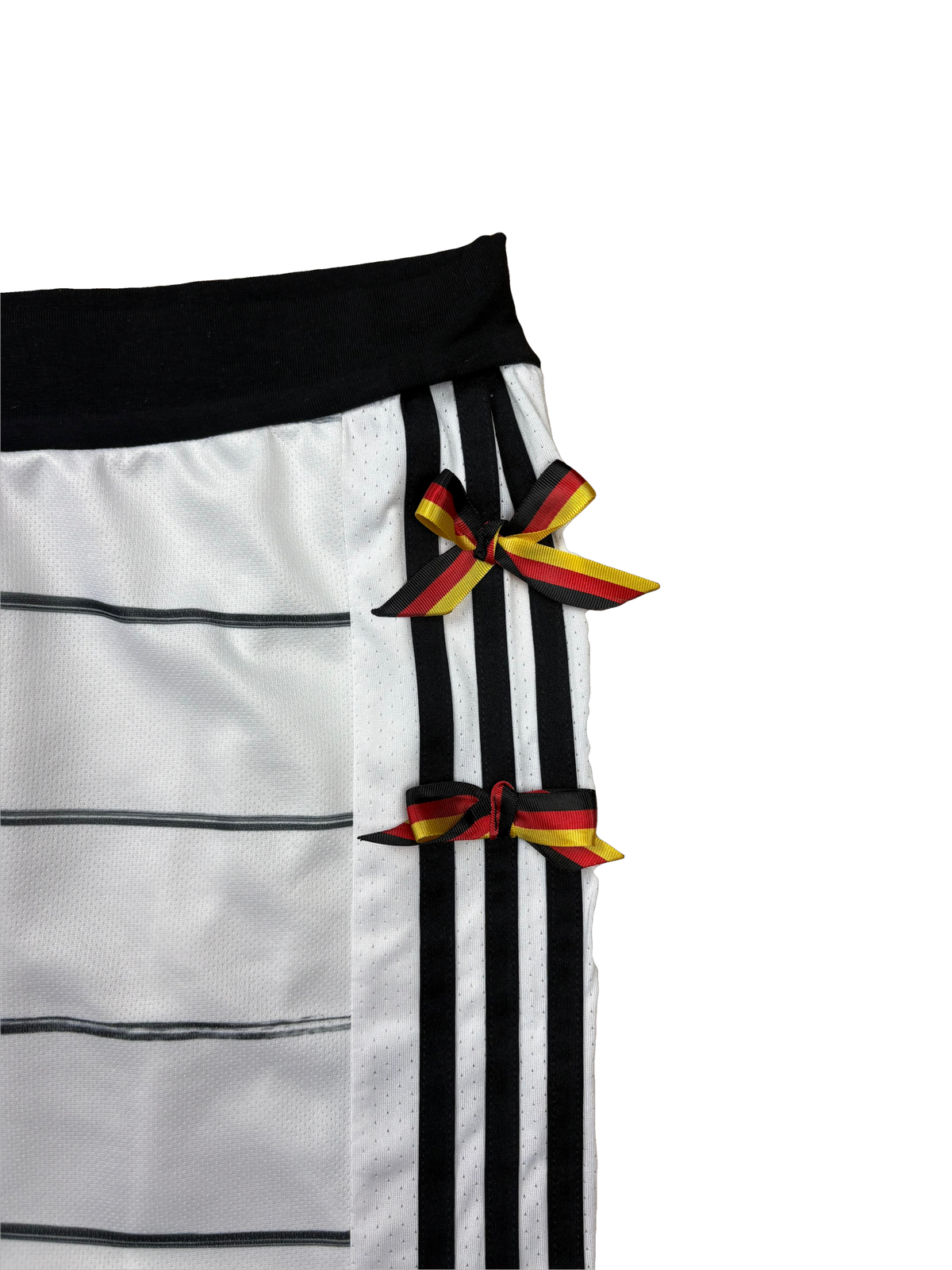 white Adidas Germany 2020 home jersey set reworked by Cosima Chalk