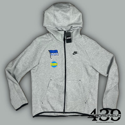 grey Nike Herta tech fleecejacket {M}